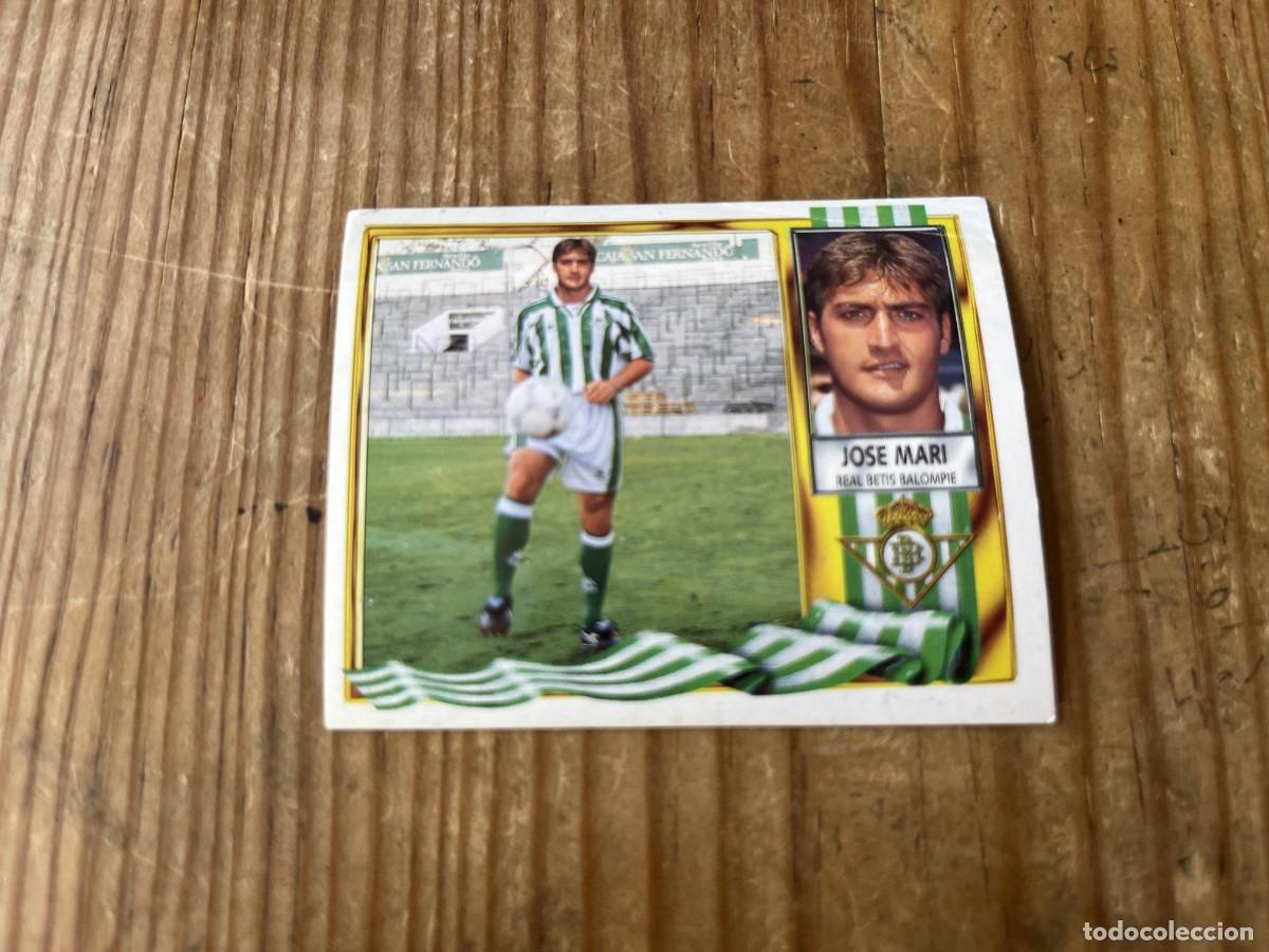 Cromos de f&uacute;tbol: CROMO ALBUM LIG&Ccedil;A ESTE 95 96 1995 1996 COLOCA JOSE MARI REAL BETIS