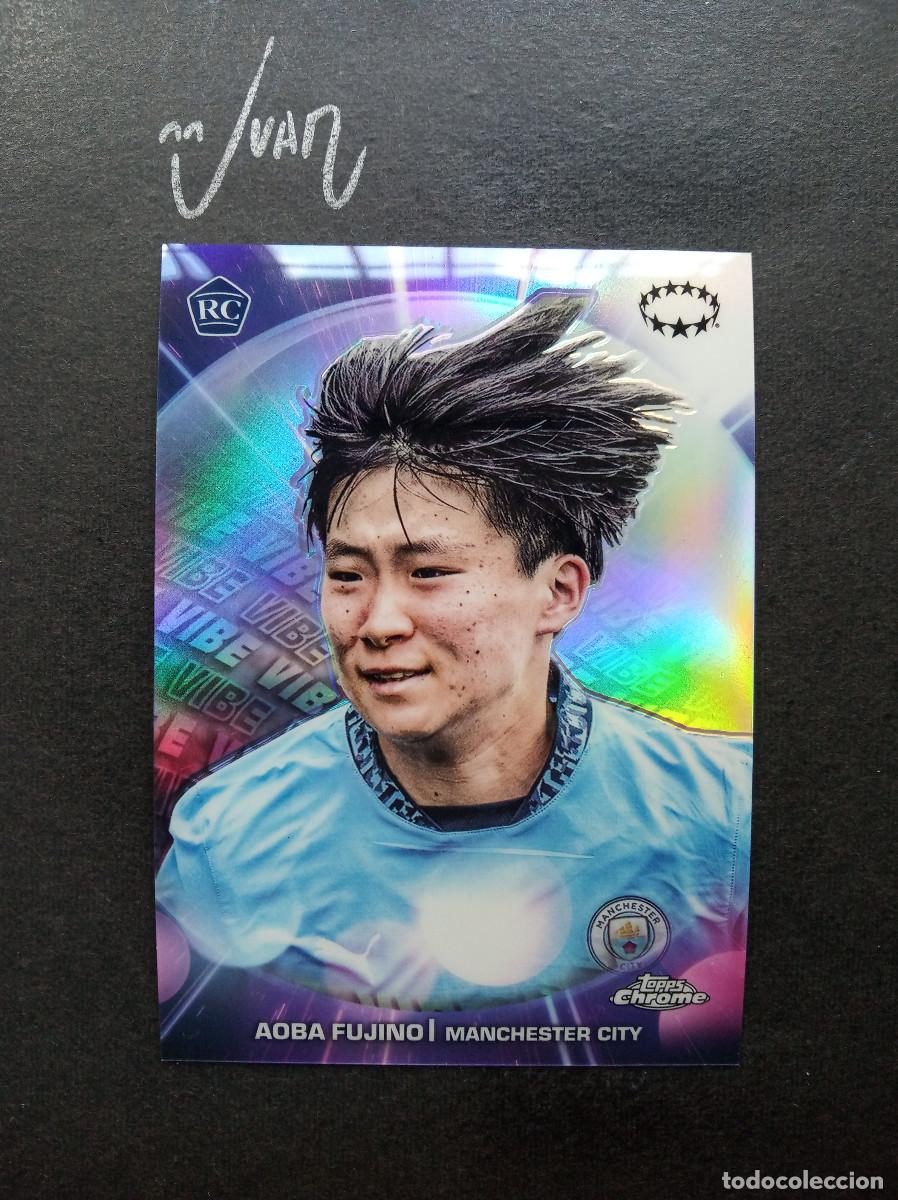 Cromos de f&uacute;tbol: VB 17 VIBE ROOKIE AOBA FUJINO MANCHESTER CITY ⚽ TOPPS &reg; CHROME WOMEN CHAMPIONS 2024 2025 24 25 NUEVO