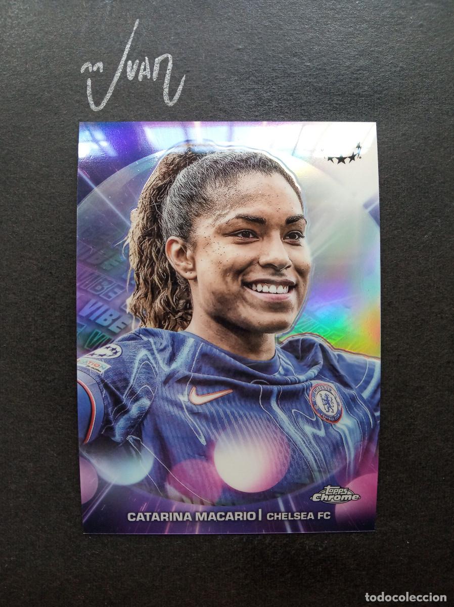 Cromos de f&uacute;tbol: VB 4 VIBE CATARINA MACARIO CHELSEA USWNT ⚽ TOPPS &reg; CHROME WOMEN CHAMPIONS 2024 2025 24 25 NUEVO