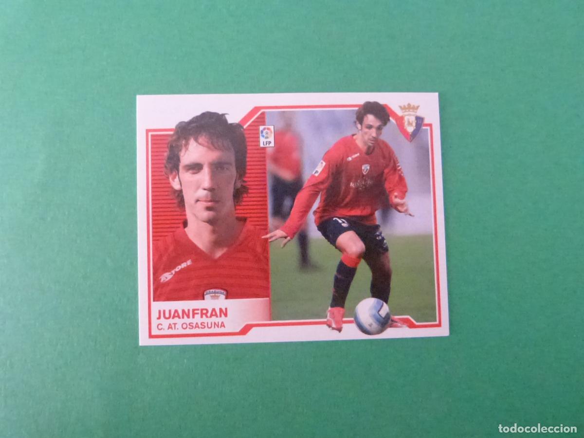 Cromos de f&uacute;tbol: CROMO DE FUTBOL JUANFRAN AT. OSASUNA SIN PEGAR LIGA ESTE 2007-2008/07-08
