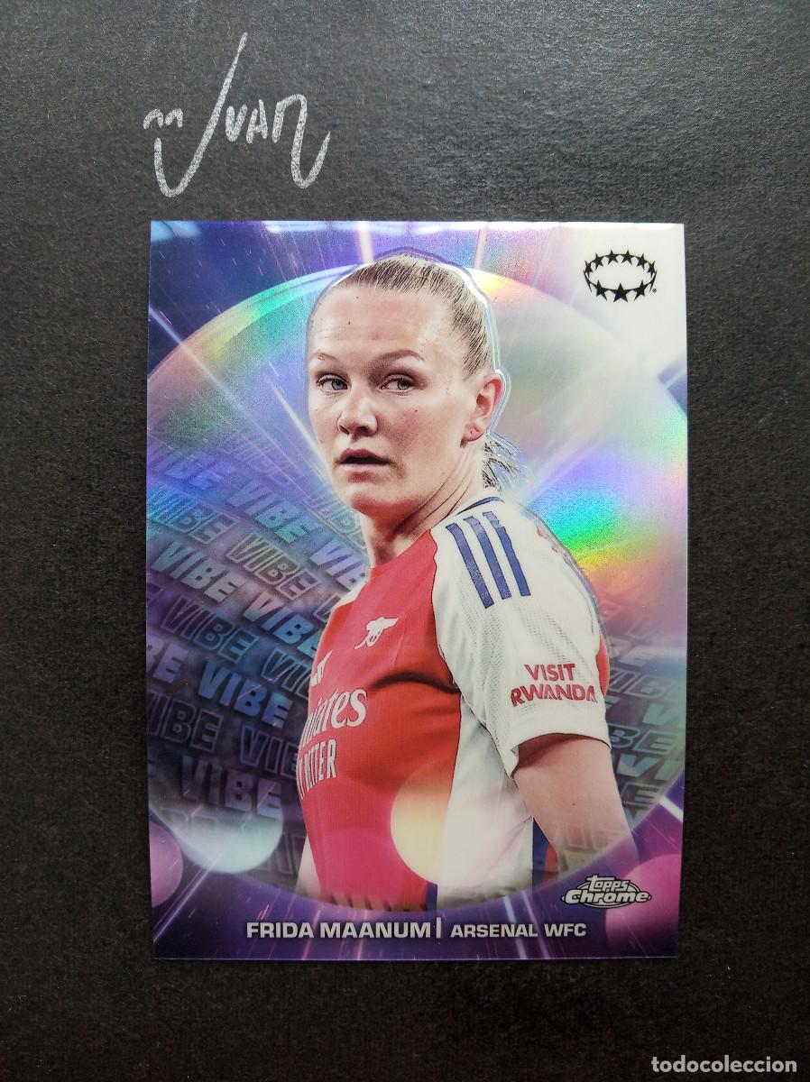 Cromos de f&uacute;tbol: VB 22 VIBE FRIDA MAANUM ARSENAL NORUEGA ⚽ TOPPS &reg; CHROME WOMEN CHAMPIONS 2024 2025 24 25 NUEVO