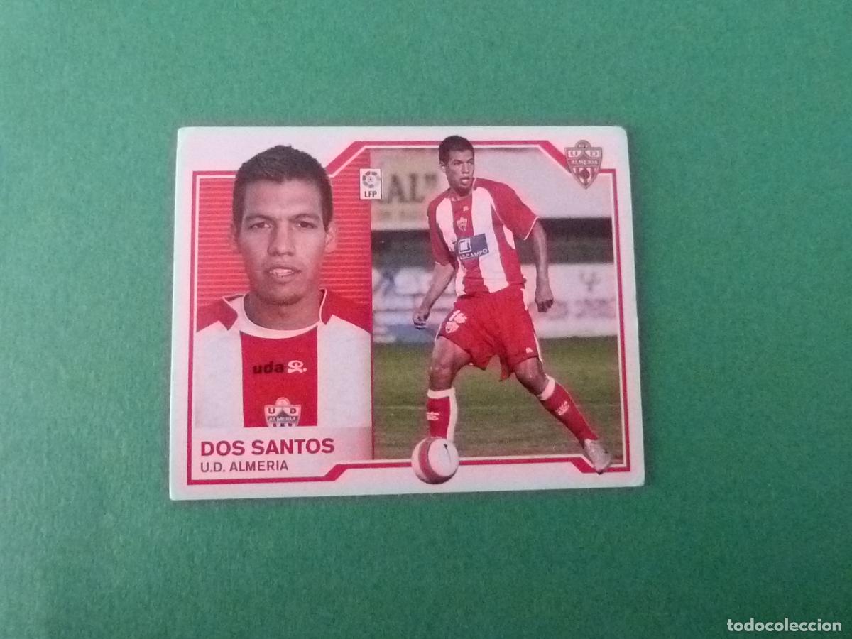 Cromos de f&uacute;tbol: CROMO DE FUTBOL DOS SANTOS U.D. ALMERIA SIN PEGAR LIGA ESTE 2007-2008/07-08