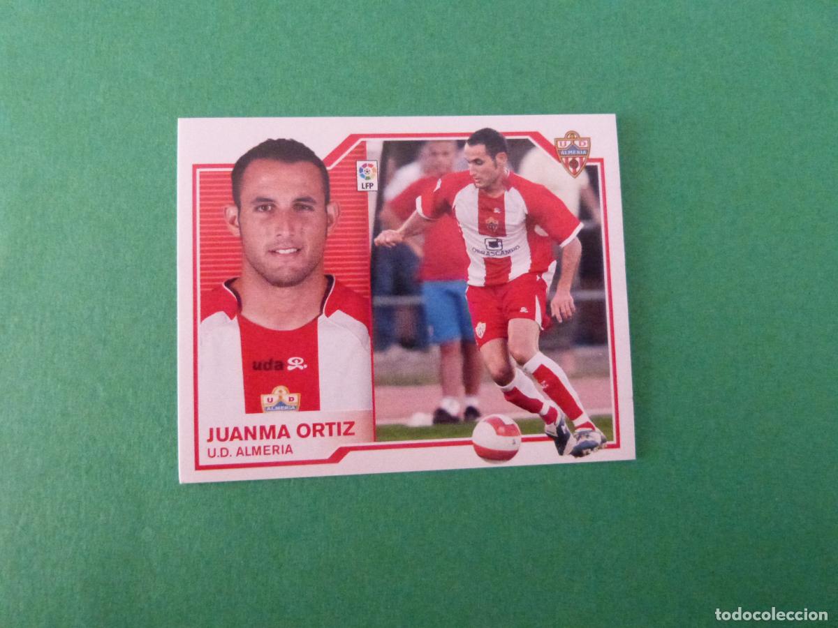 Cromos de f&uacute;tbol: CROMO DE FUTBOL JUANMA ORTIZ U.D. ALMERIA SIN PEGAR LIGA ESTE 2007-2008/07-08