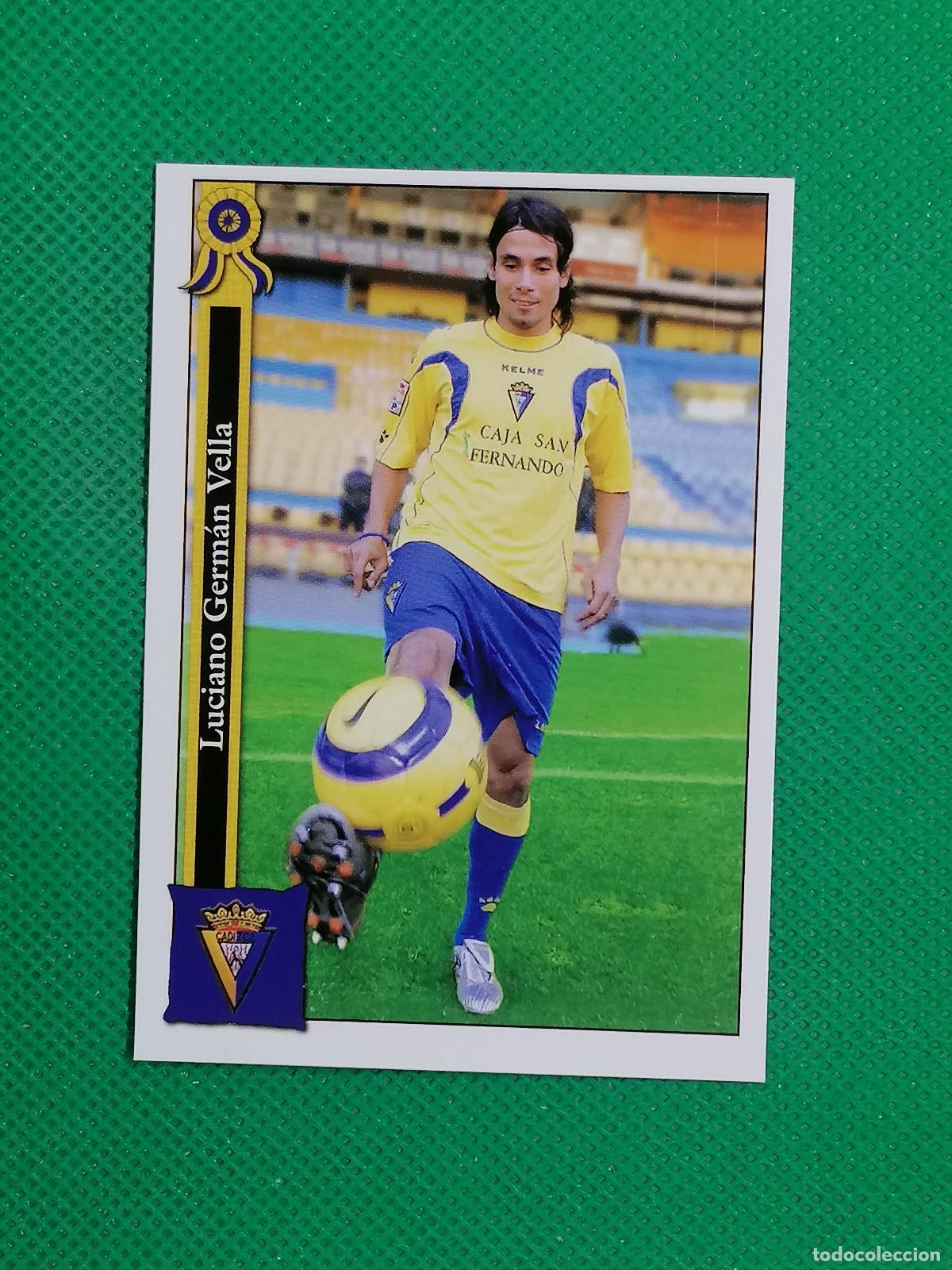 Cromos de f&uacute;tbol: 1134 VELLA CADIZ ⚽ MUNDICROMO LAS FICHAS DE LA LIGA 05 06 2005 2006 ⚽