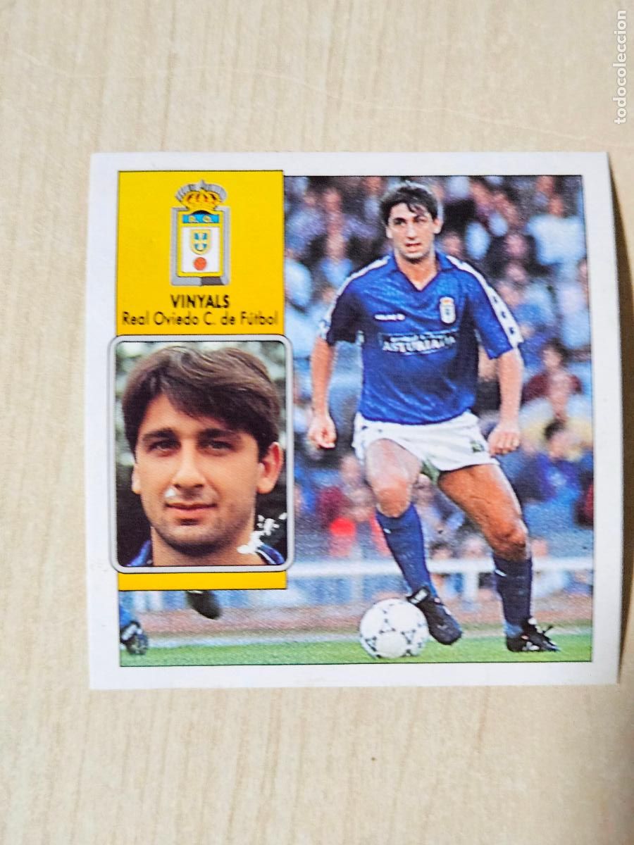 Cromos de f&uacute;tbol: ESTE 92 93 VINYALS - REAL OVIEDO - CROMO RECUPERADO