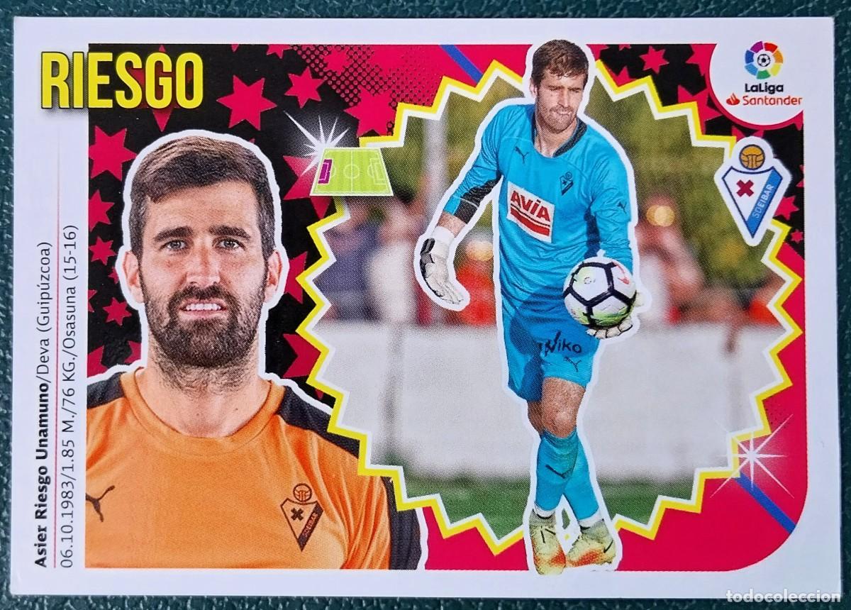 Cromos de f&uacute;tbol: 2 RIESGO SD EIBAR CROMOS ALBUM EDICIONES ESTE 2018 2019 18 19