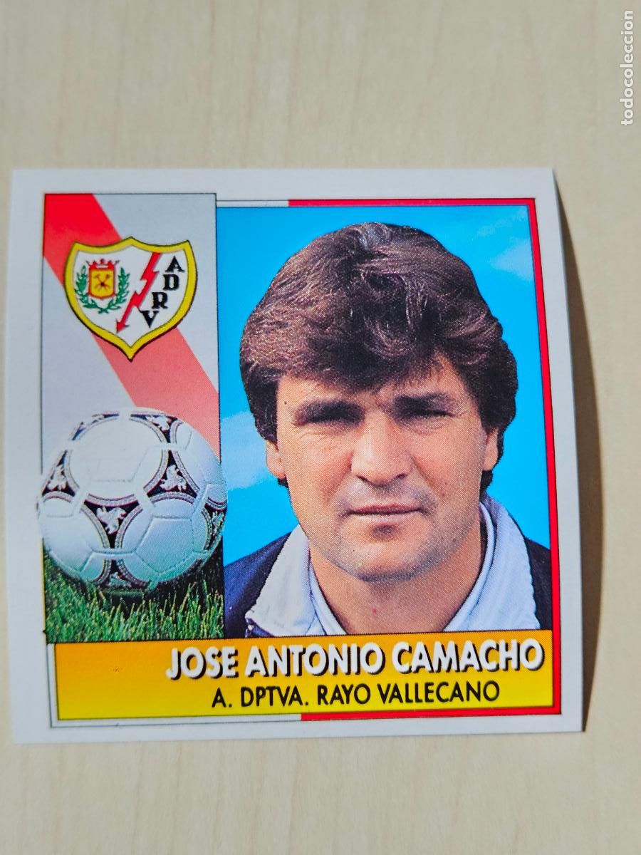 Cromos de f&uacute;tbol: ESTE 92 93 JOSE ANTONIO CAMACHO - RAYO VALLECANO - CROMO RECUPERADO