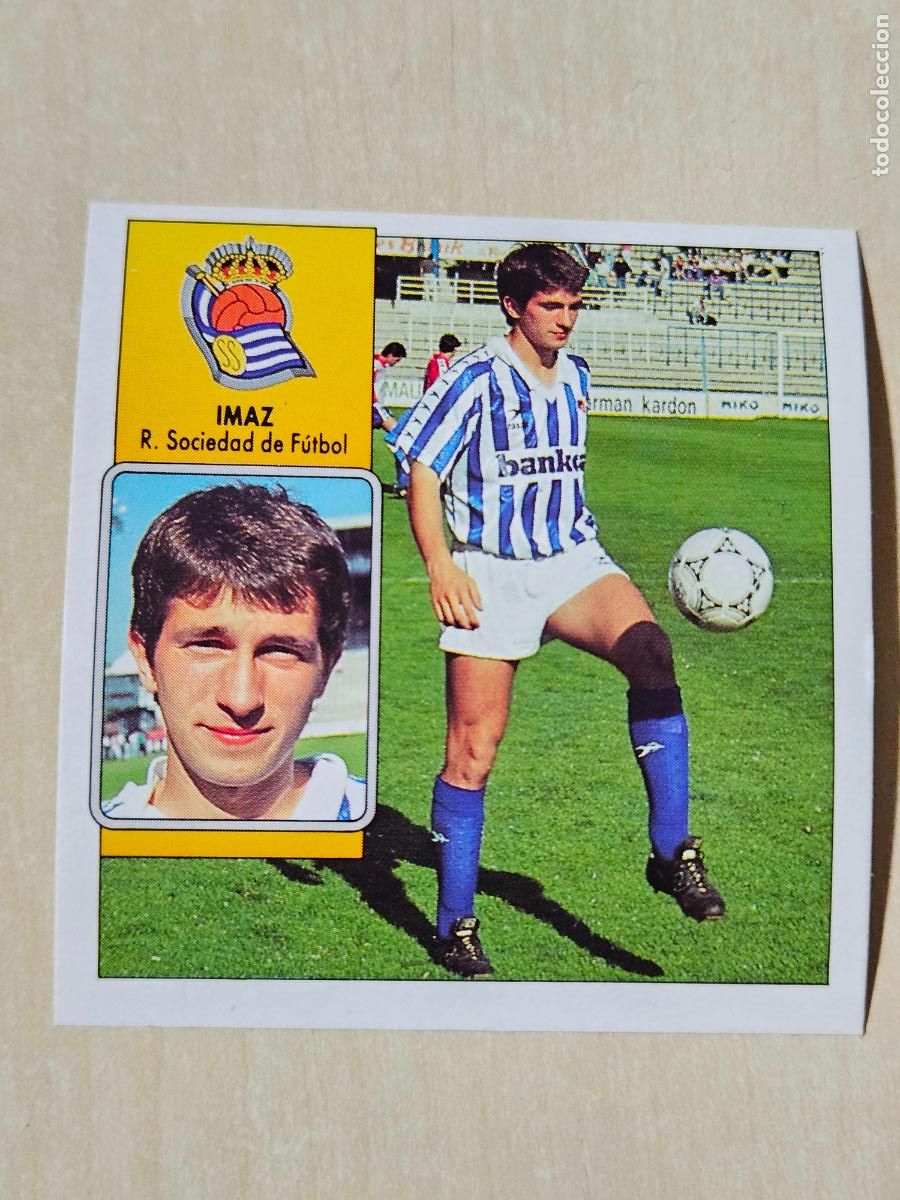 Cromos de f&uacute;tbol: ESTE 92 93 IMAZ - REAL SOCIEDAD - CROMO RECUPERADO