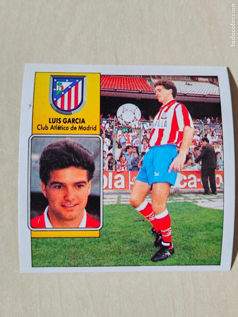 Cromos de f&uacute;tbol: ESTE 92 93 FICHAJE N&ordm; 5 LUIS GARCIA - CROMO RECUPERADO