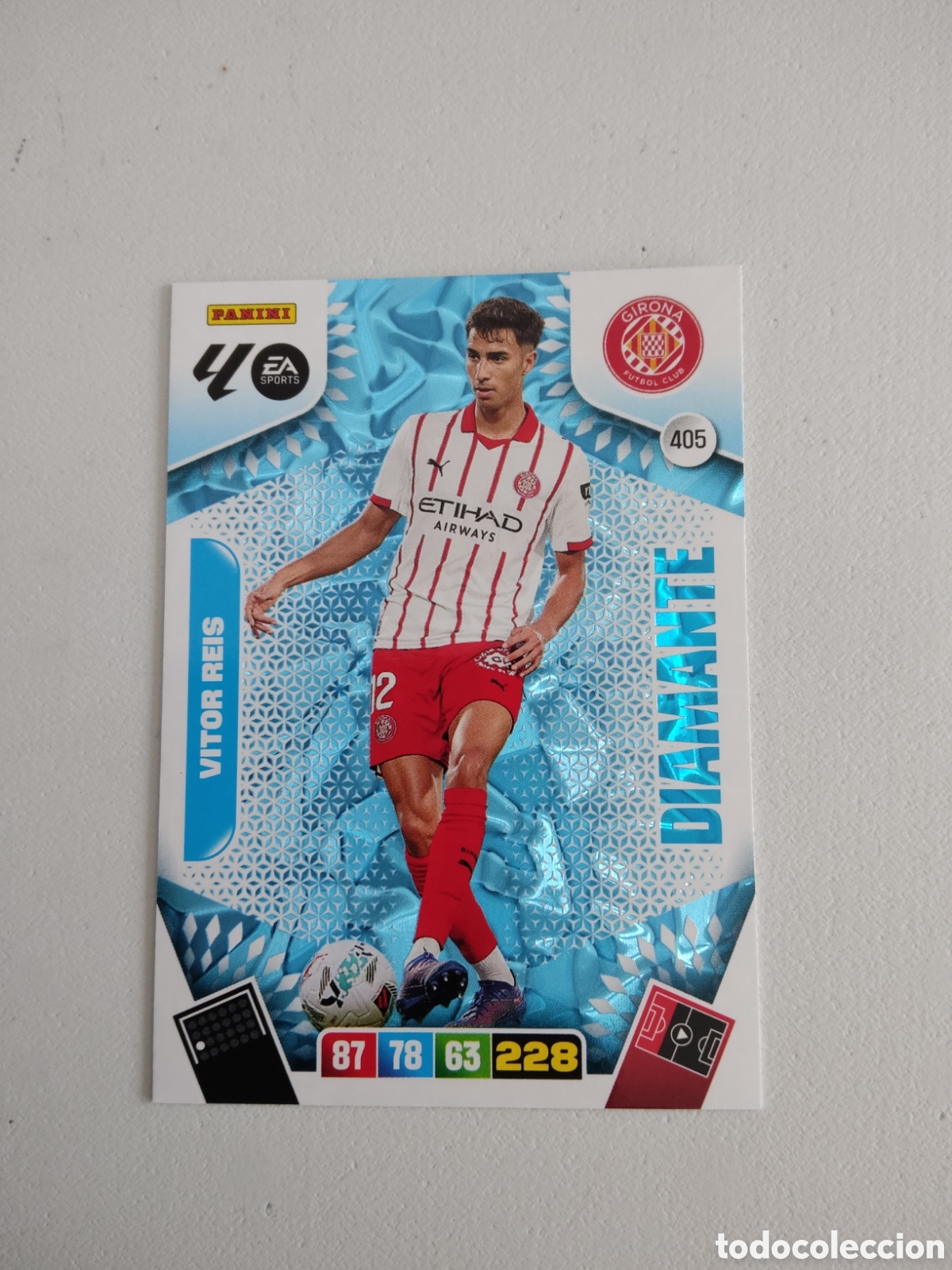 Cromos de f&uacute;tbol: 405 VITOR REIS GIRONA DIAMANTE ADRENALYN XL LIGA 2025 2026