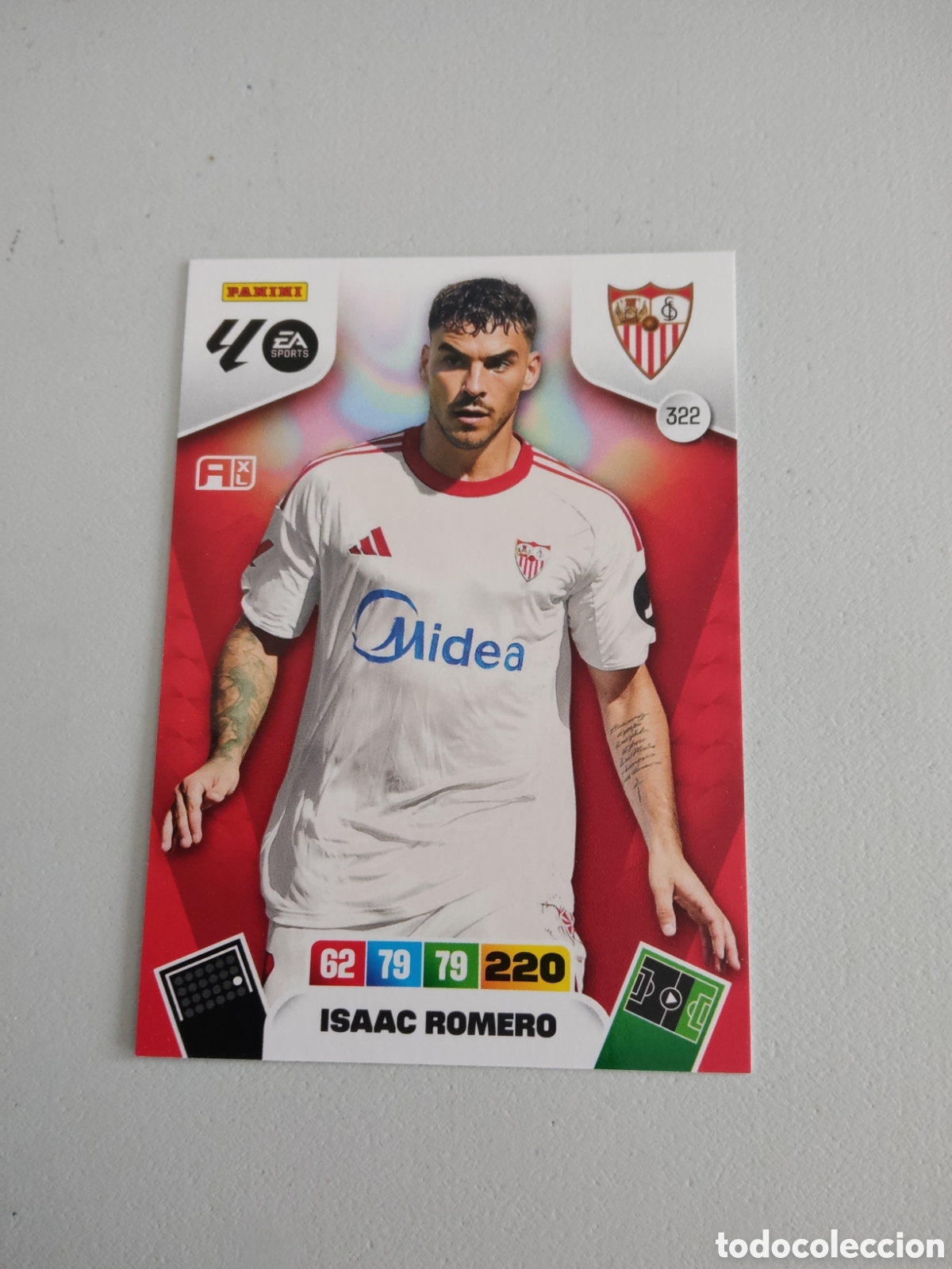 Cromos de f&uacute;tbol: 322 ISAAC ROMERO SEVILLA ADRENALYN XL LIGA 2025 2026
