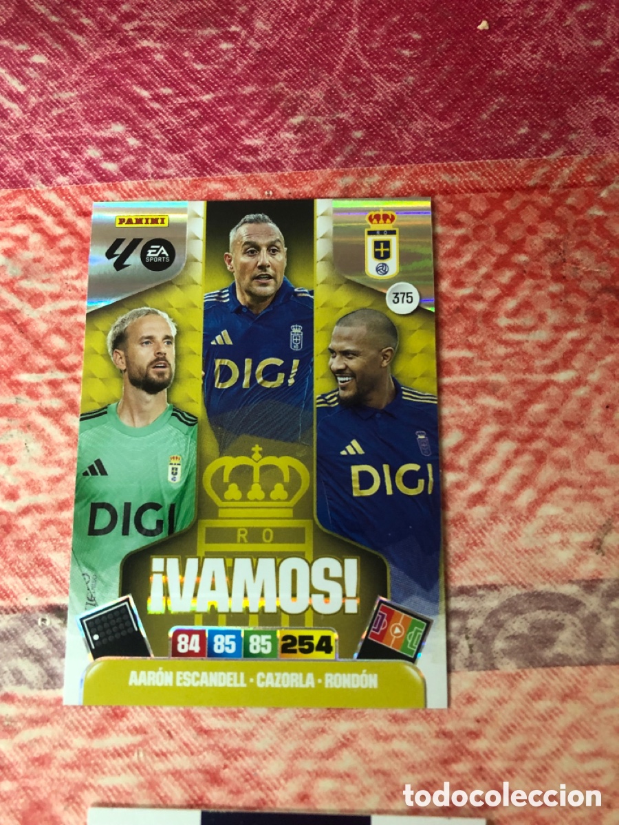 Cromos de f&uacute;tbol: 375 VAMOS DEL OVIEDO 25 26 ADRENALYN XL 2025 2026 NUEVO DE SOBRE