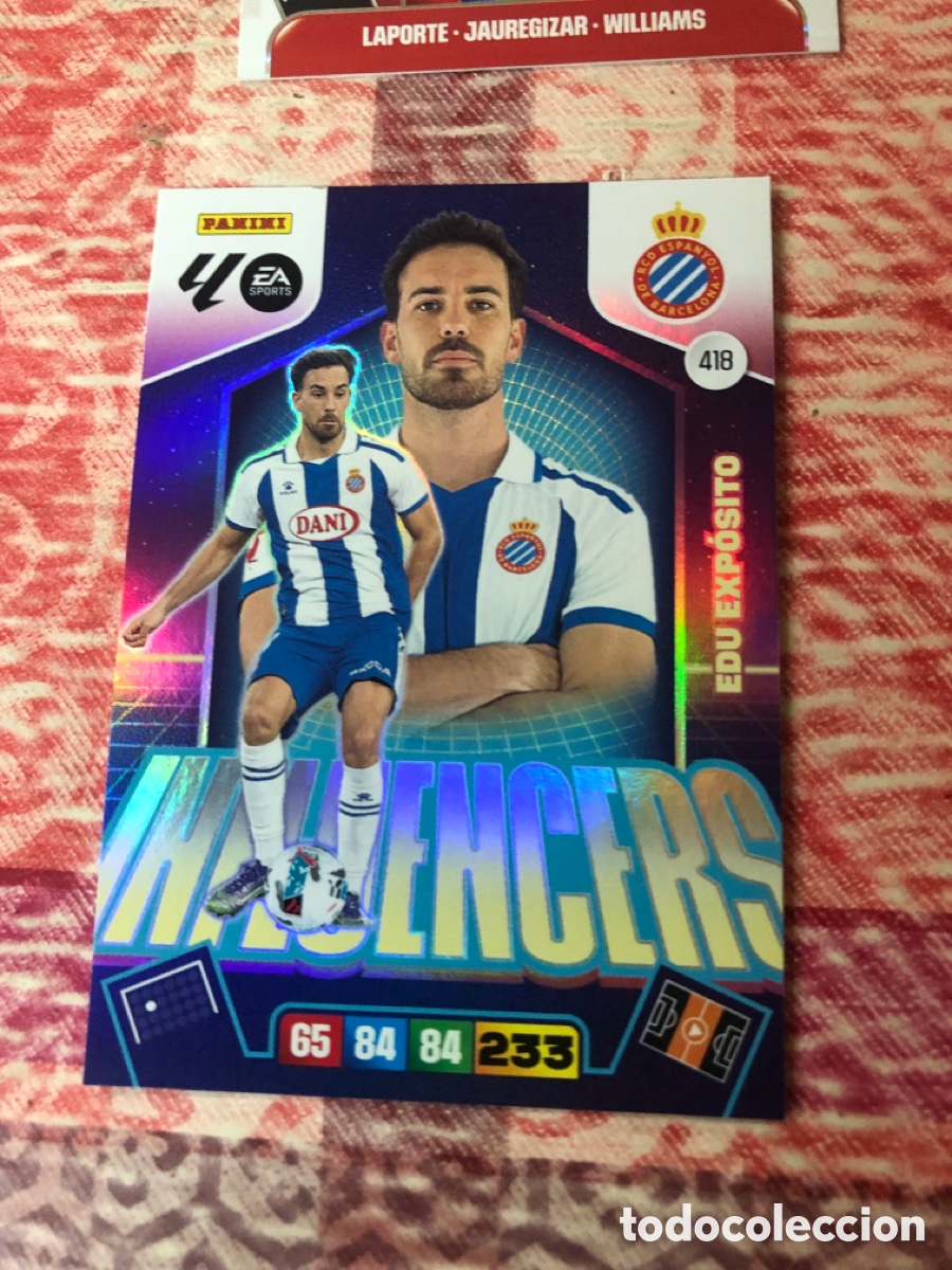 Fu&szlig;ball-Sticker: CARD ADRENALYN XL PANINI 2025-2026 25 26 INFLUENCERS EDU EXPOSITO ESPA&Ntilde;OL ESPANYOL 418
