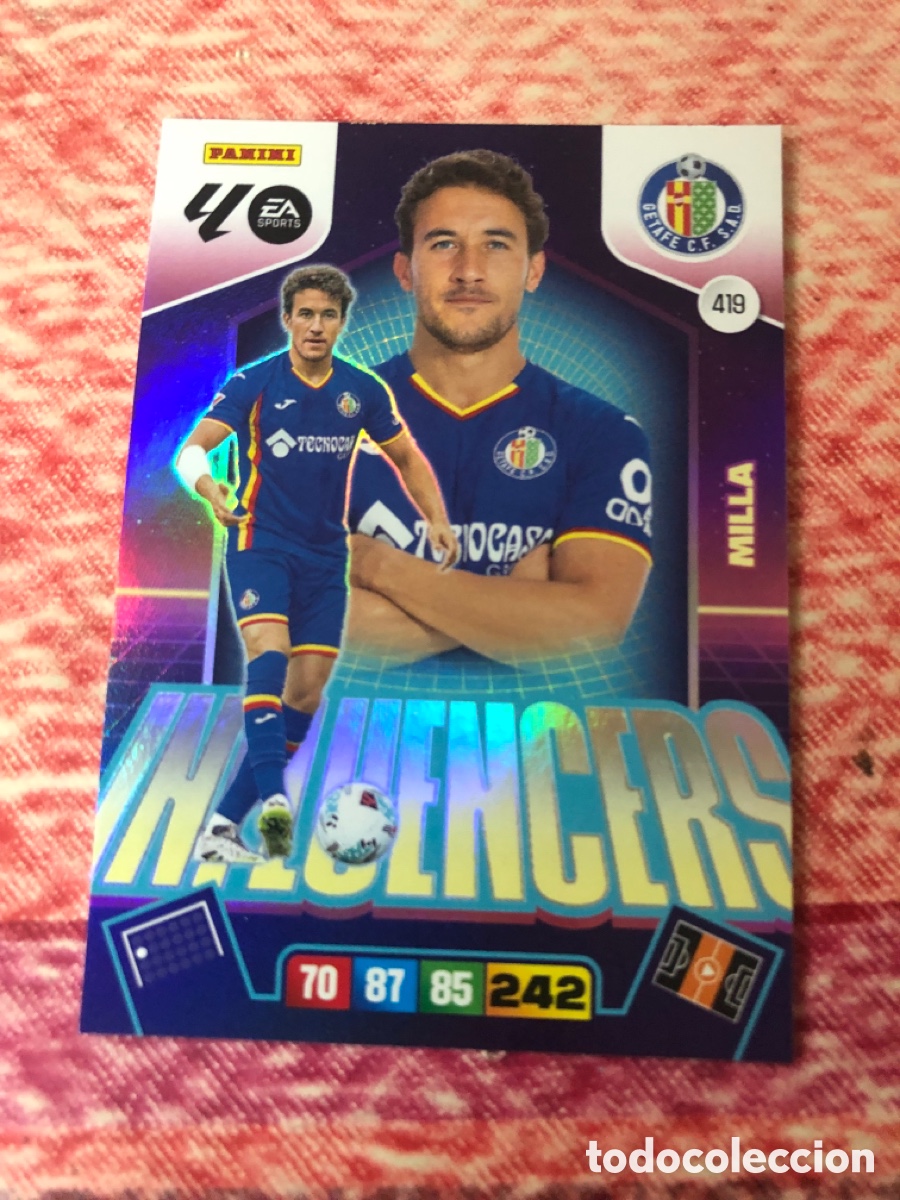 Cromos de f&uacute;tbol: Milla Influencers n&uacute;mero 419 del Getafe cromo adrenalyn XL 25-26 2025-2026