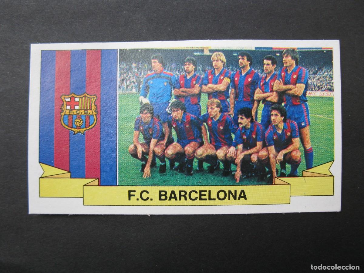 Cromos de f&uacute;tbol: ALINEACI&Oacute;N DEL F.C. BARCELONA - CAMPEONATO DE LIGA 85/86 - EDICIONES ESTE.