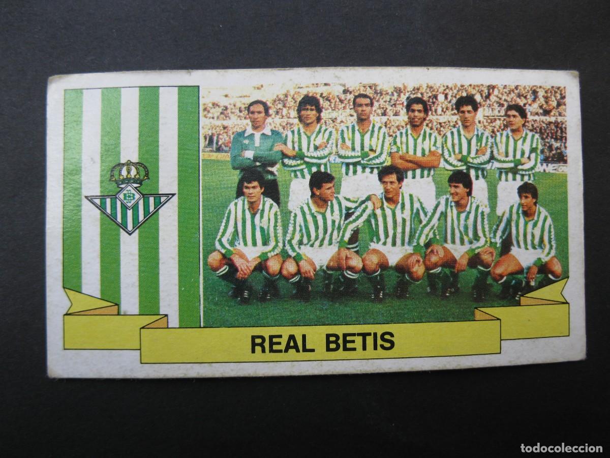 Cromos de f&uacute;tbol: ALINEACI&Oacute;N DEL REAL BETIS - CAMPEONATO DE LIGA 85/86 - EDICIONES ESTE.