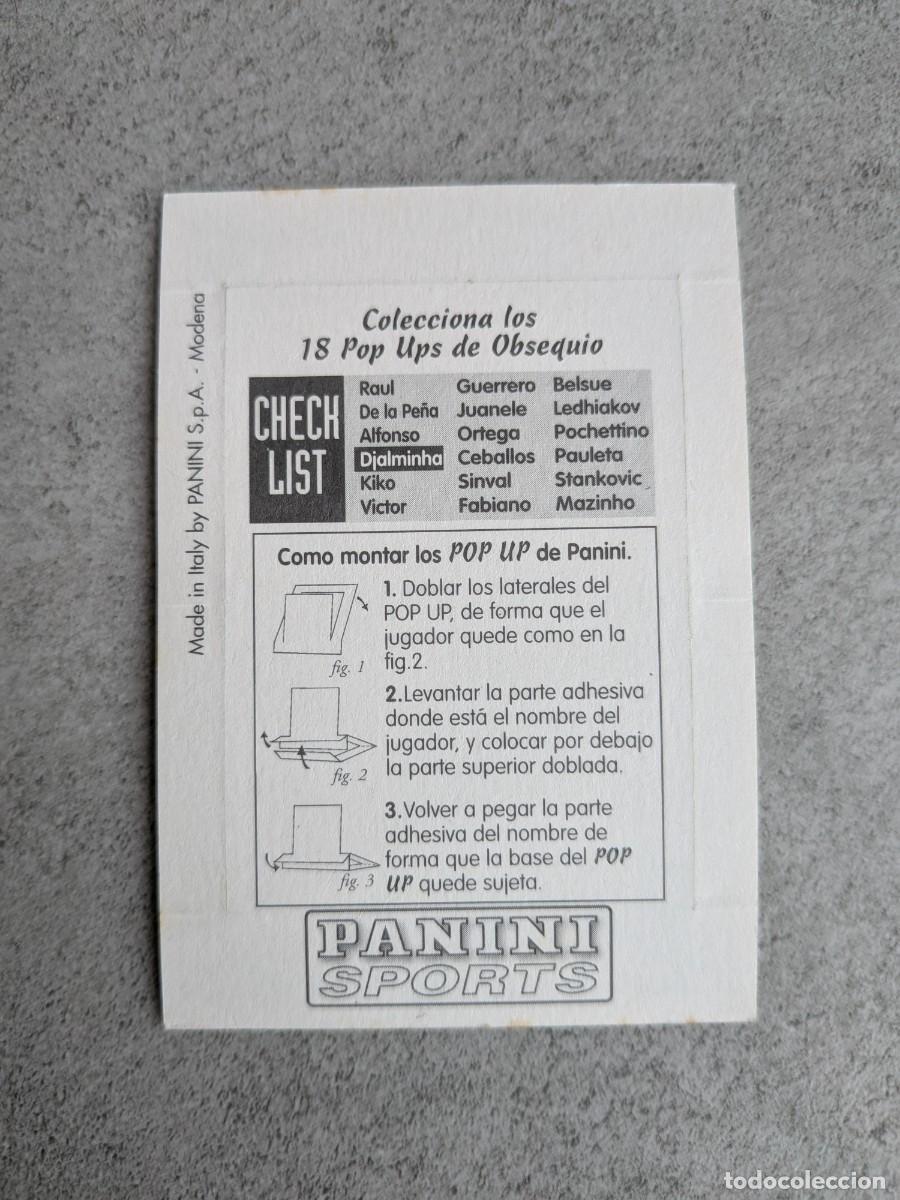 Cromos de f&uacute;tbol: Panini Liga 97/98 97 98 1997 1998 Djalminha Deportivo La Coru&ntilde;a pop up popup - Nuevo nunca pegado