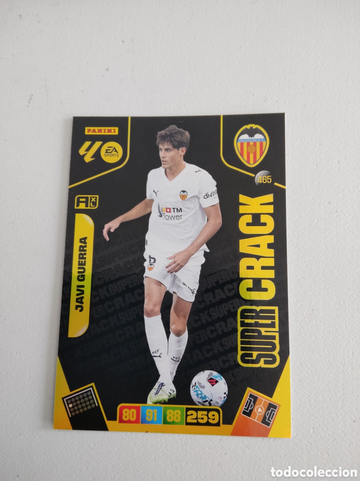 Cromos de f&uacute;tbol: 465 JAVI GUERRA SUPER CRACK VALENCIA ADRENALYN XL LIGA 2025 2026