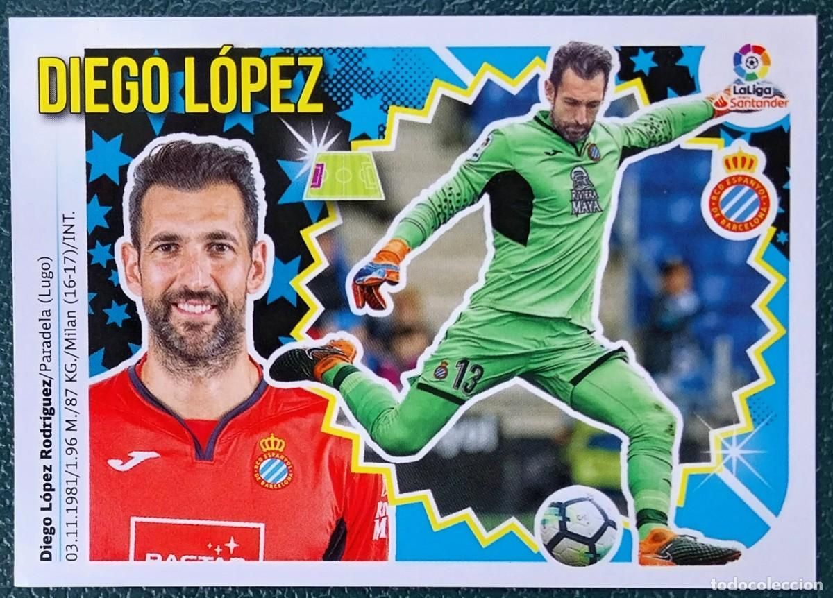 Cromos de f&uacute;tbol: 1 DIEGO LOPEZ RCD ESPANYOL CROMOS ALBUM EDICIONES ESTE 2018 2019 18 19