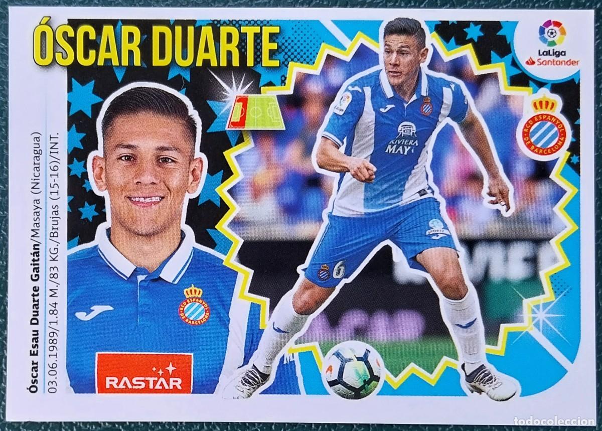 Cromos de f&uacute;tbol: 4 OSCAR DUARTE RCD ESPANYOL CROMOS ALBUM EDICIONES ESTE 2018 2019 18 19
