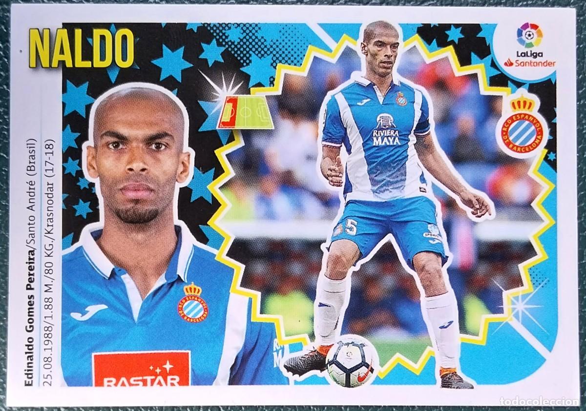Cromos de f&uacute;tbol: 5 NALDO RCD ESPANYOL CROMOS ALBUM EDICIONES ESTE 2018 2019 18 19