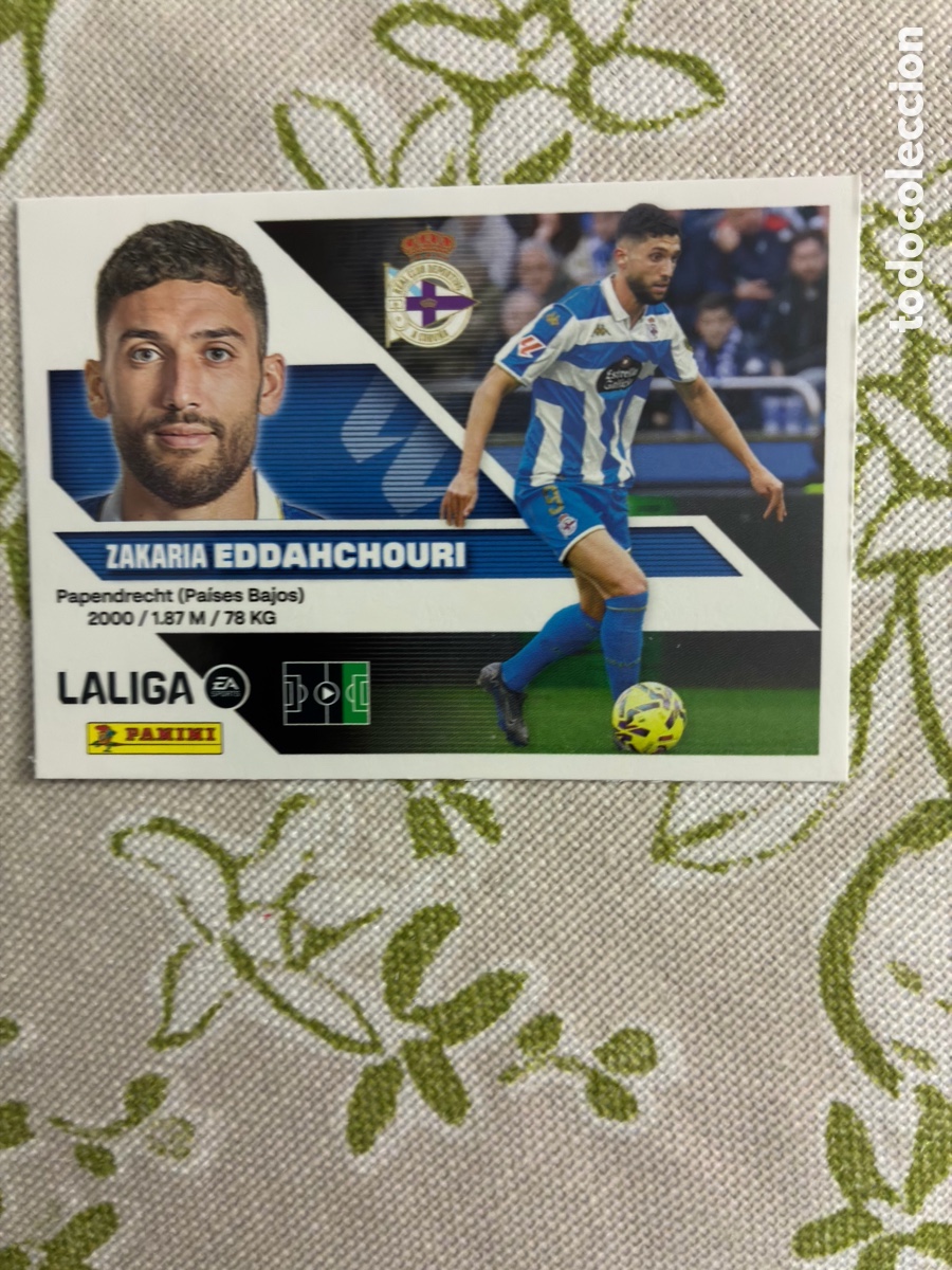 Cromos de f&uacute;tbol: cromo zakaria eddahchouri - rc deportivo de la coru&ntilde;a - n.&ordm; 19 - este panini liga 2026-27