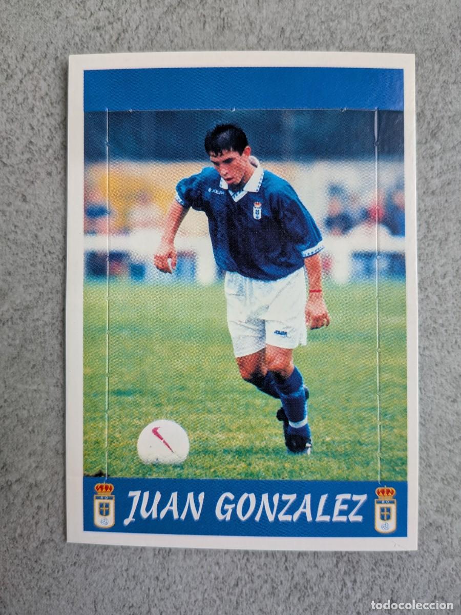 Cromos de f&uacute;tbol: Panini Liga 97/98 97 98 1997 1998 Juan Gonzalez Ultimas Incorporaciones Real Oviedo Pop Up - Nuevo