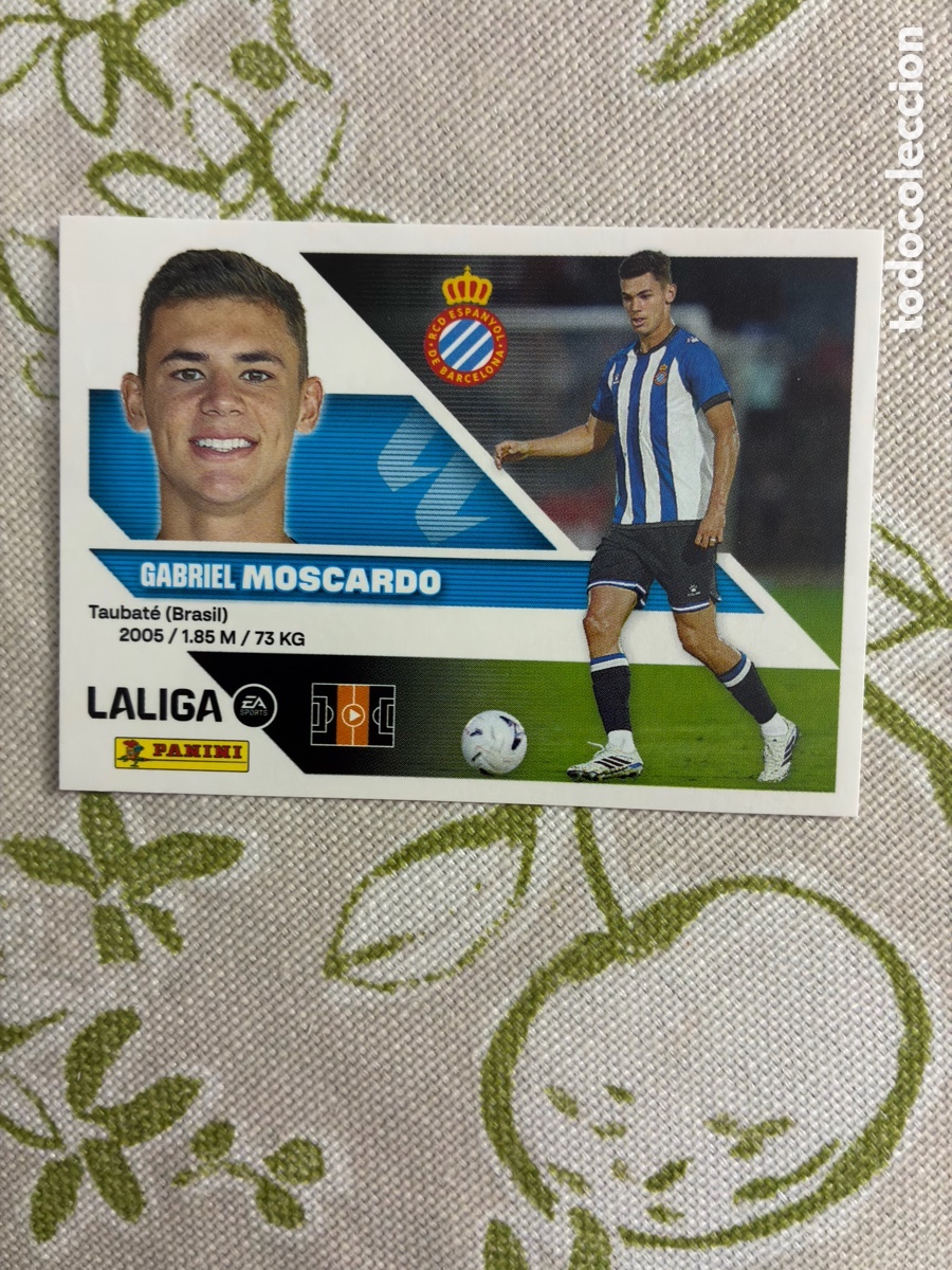 Cromos de f&uacute;tbol: cromo gabriel moscardo - rcd espanyol - n.&ordm; 16 &uacute;ltimos fichajes - este panini liga 2026-27