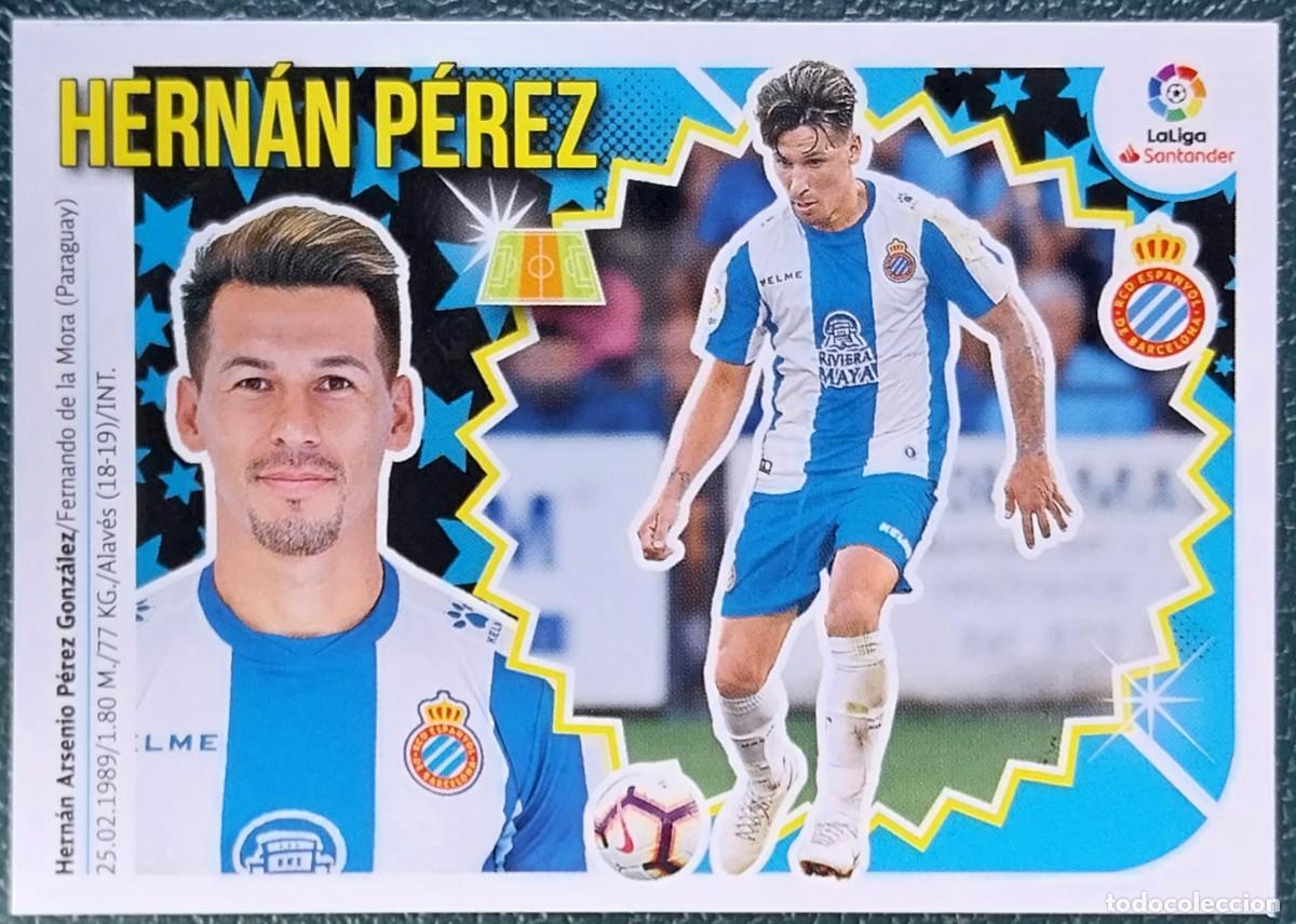 Cromos de f&uacute;tbol: 13 HERNAN PEREZ RCD ESPANYOL CROMOS ALBUM EDICIONES ESTE 2018 2019 18 19