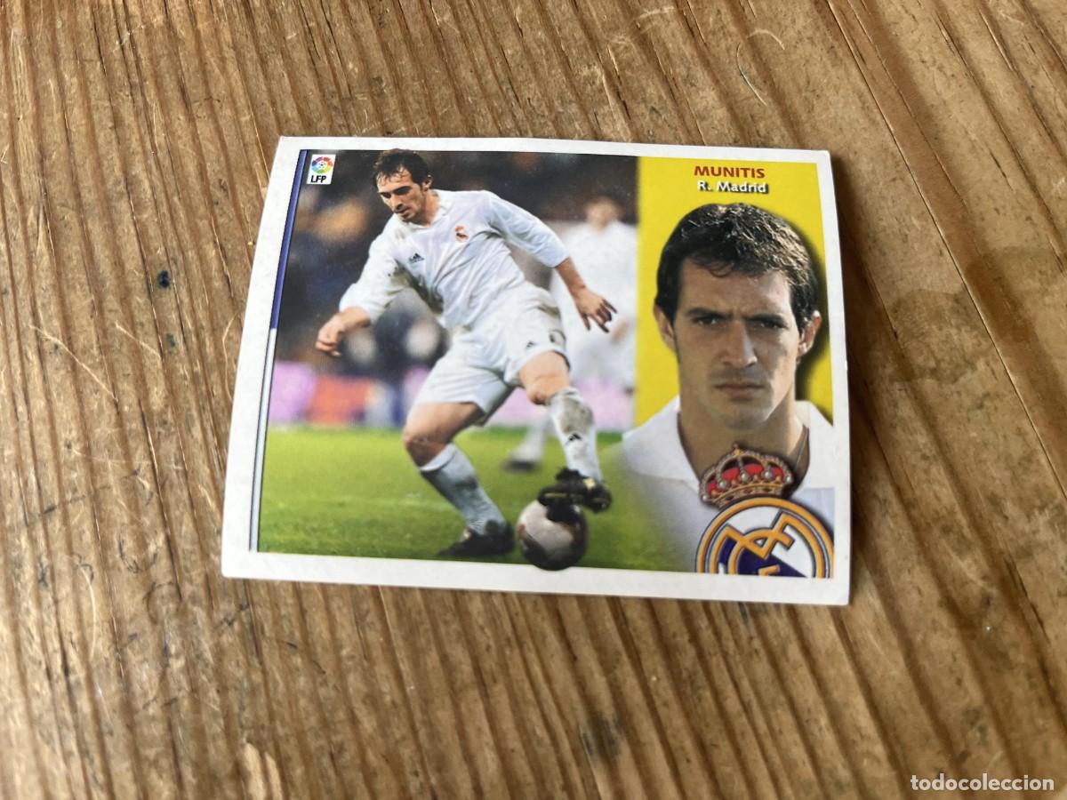Cromos de f&uacute;tbol: CROMO SIN PEGAR NUNCA PEGADO ALBUM LIGA ESTE 02 03 2002 2003 REAL MADRID MUNITIS BAJA