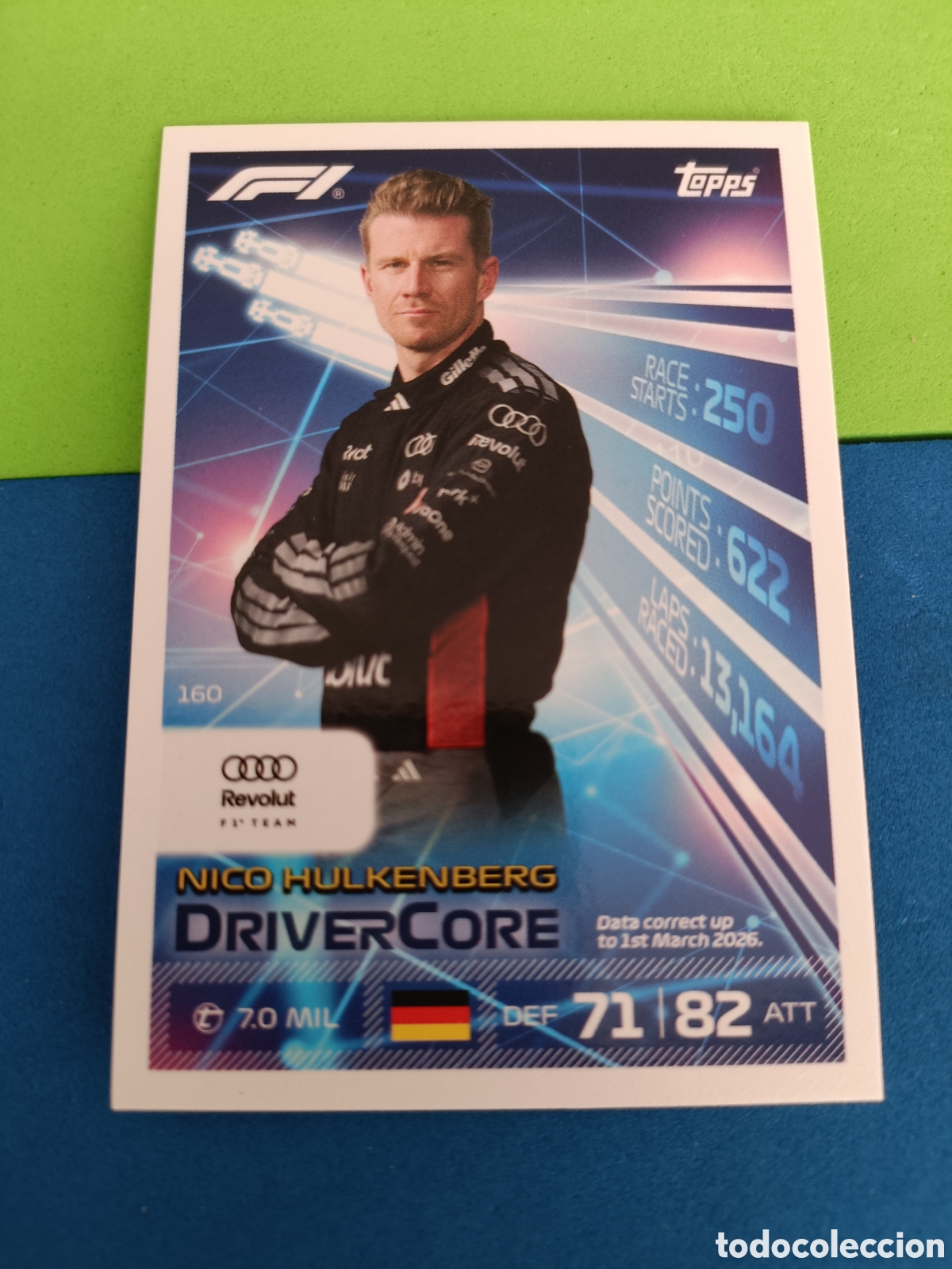 Cromos de f&uacute;tbol: Topps Turbo Attax F&oacute;rmula uno F1 2026 - 160 Hulkenberg