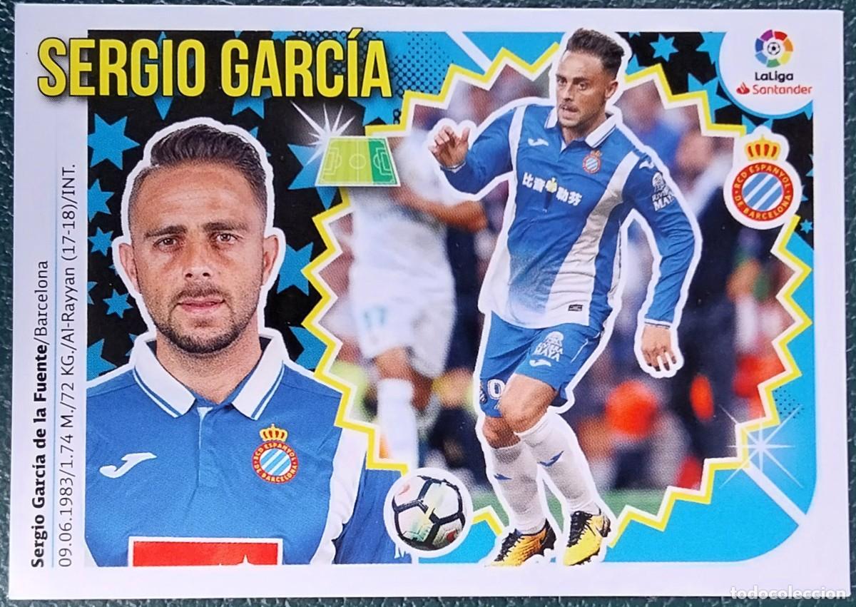 Football Stickers: 16 SERGIO GARCIA RCD ESPANYOL CROMOS ALBUM EDICIONES ESTE 2018 2019 18 19
