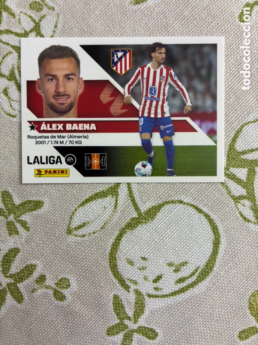 Cromos de f&uacute;tbol: cromo &aacute;lex baena - atl&eacute;tico de madrid - n.&ordm; 15 - este panini liga 2026-27 (con c&oacute;digo digital)