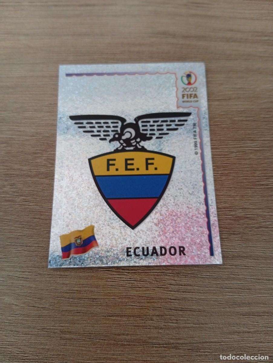 Football Stickers: ESCUDO ECUADOR 511 MUNDIAL KOREA JAPON 2002 02 PANINI NUNCA PEGADO