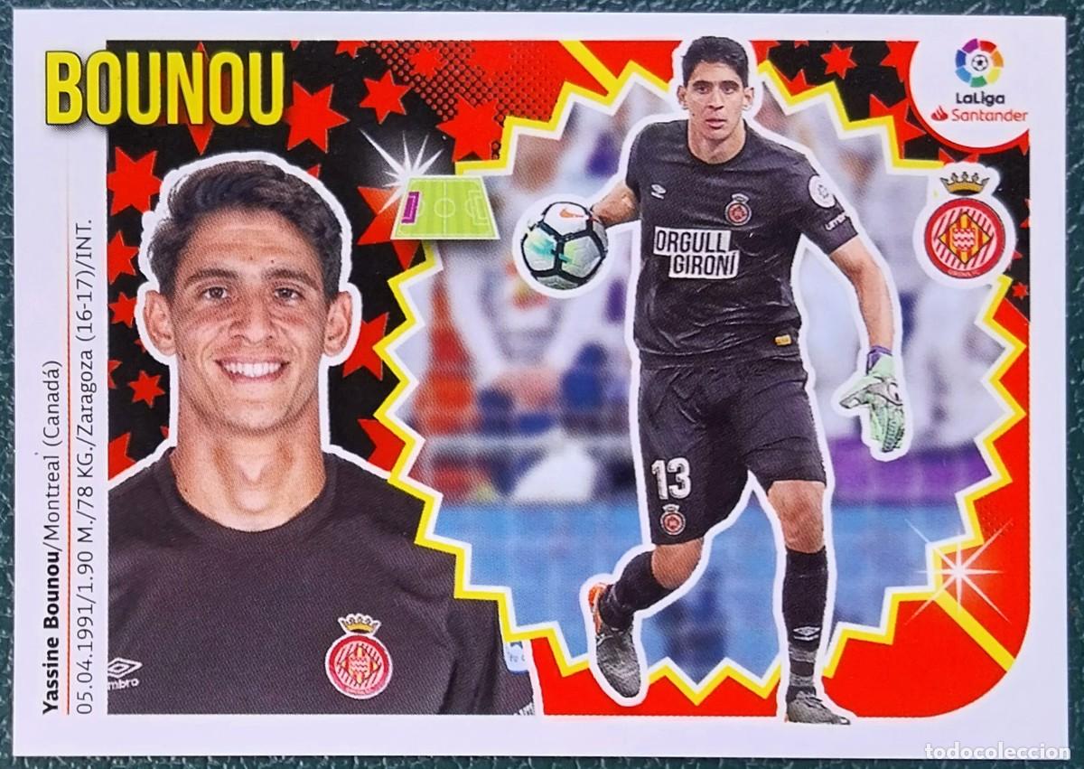 Fu&szlig;ball-Sticker: 1 BOUNOU GIRONA FC CROMOS ALBUM EDICIONES ESTE 2018 2019 18 19