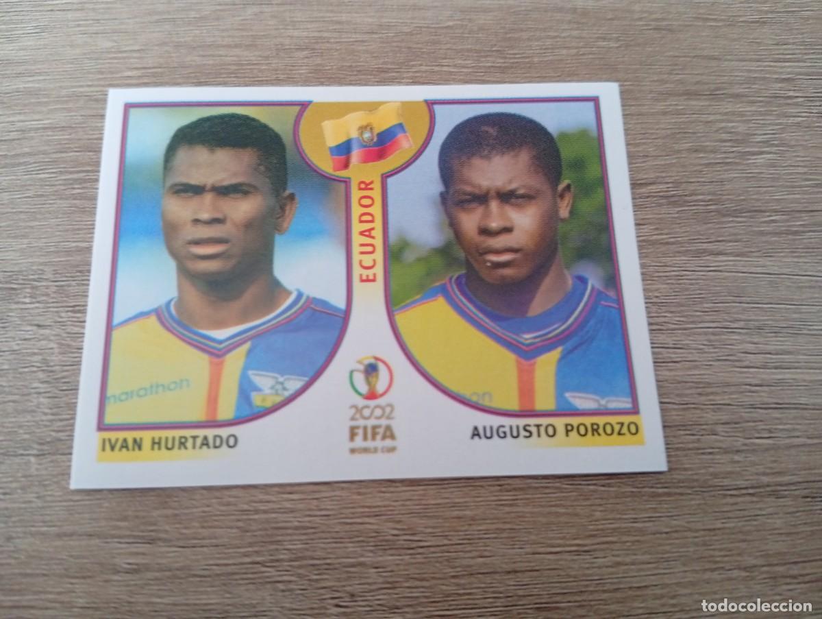 Fu&szlig;ball-Sticker: HURTADO POROZO 513 ECUADOR MUNDIAL KOREA JAPON 2002 02 PANINI NUNCA PEGADO