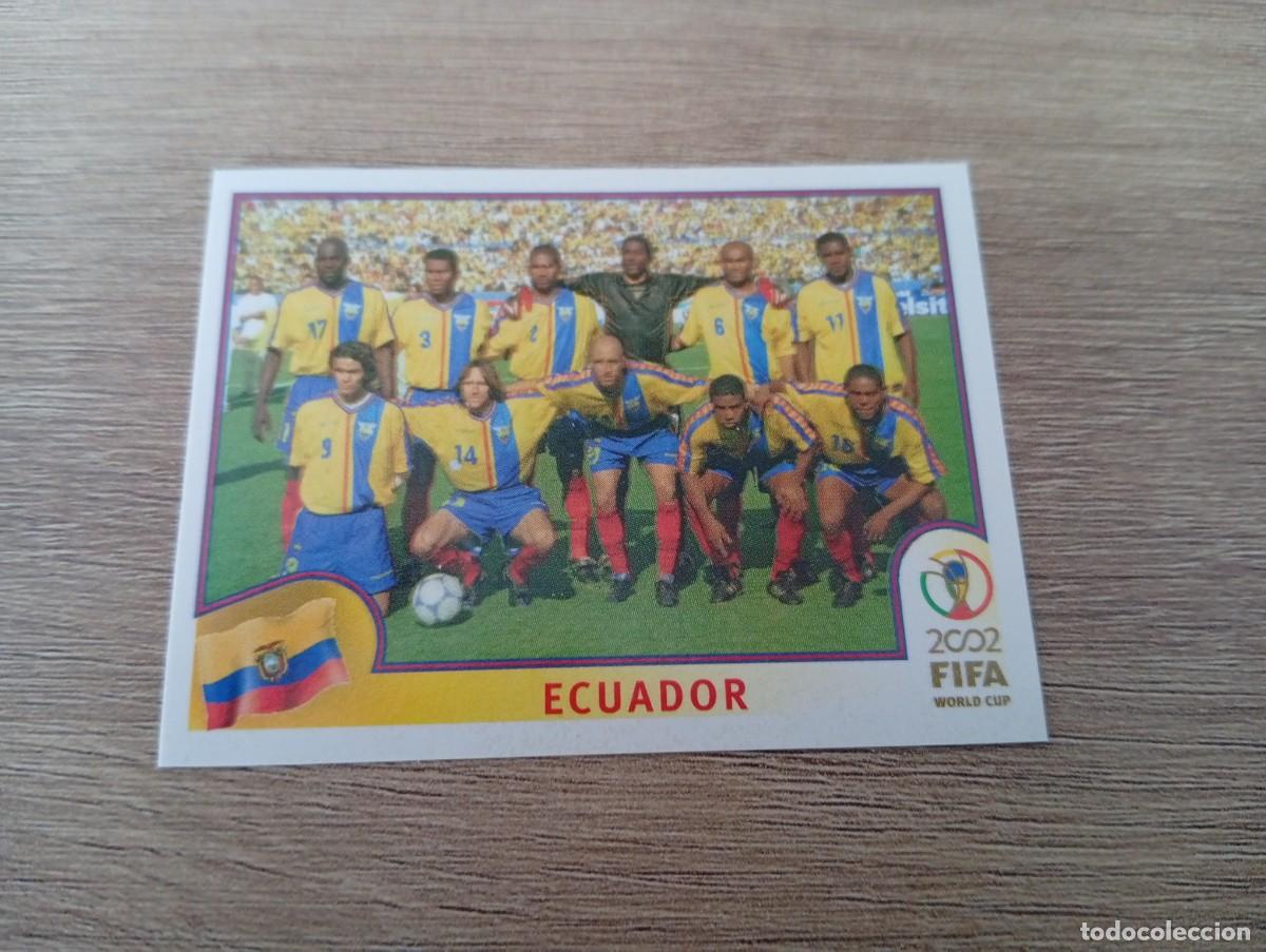 Cromos de f&uacute;tbol: ALINEACION ECUADOR 514 MUNDIAL KOREA JAPON 2002 02 PANINI NUNCA PEGADO