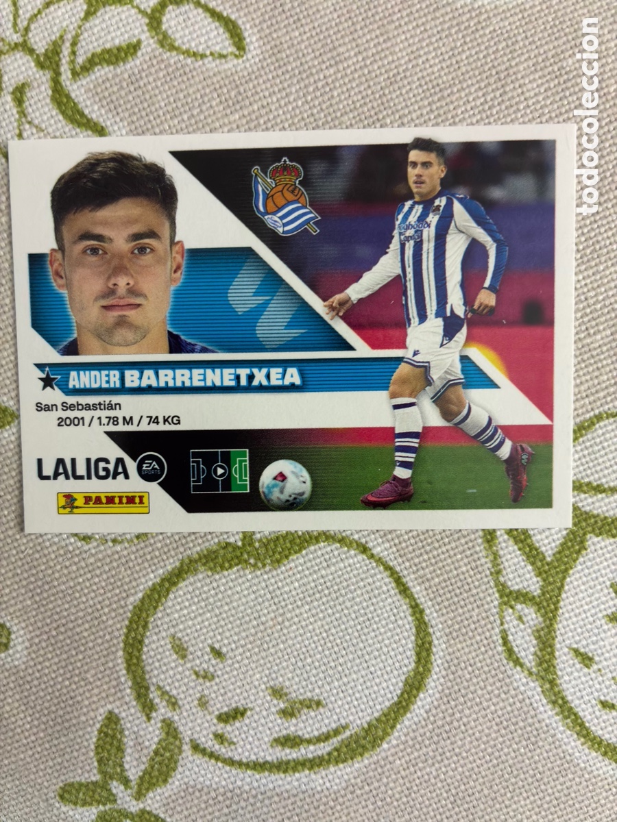 Cromos de f&uacute;tbol: cromo ander barrenetxea - real sociedad - n.&ordm; 16 - este panini liga 2026-27