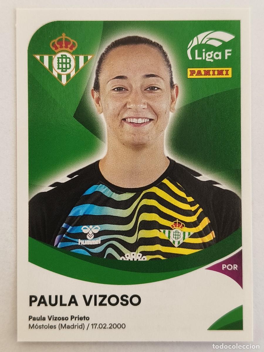 Cromos de f&uacute;tbol: #64 PAULA VIZOSO (REAL BETIS FEMINAS) LIGA F 2024/2025 PANINI