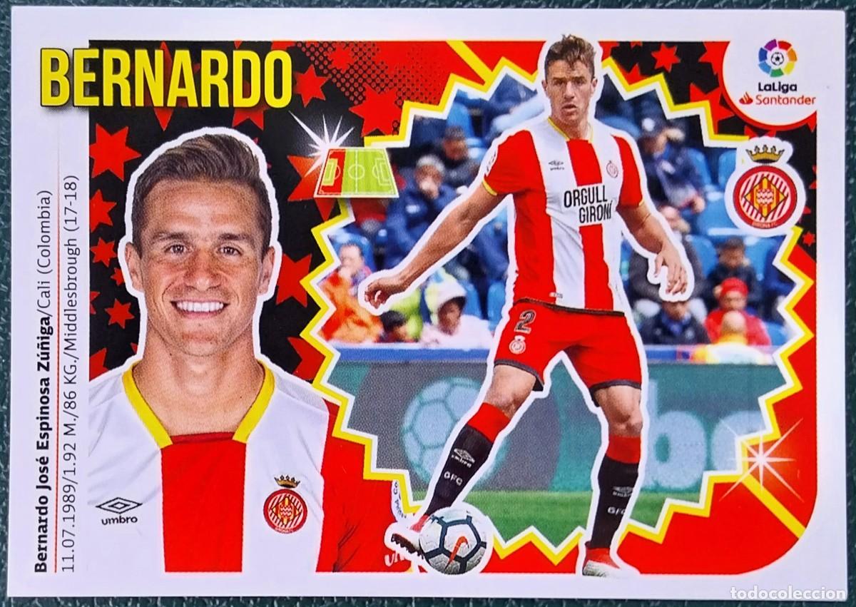 Cromos de f&uacute;tbol: 6 BERNARDO GIRONA FC CROMOS ALBUM EDICIONES ESTE 2018 2019 18 19