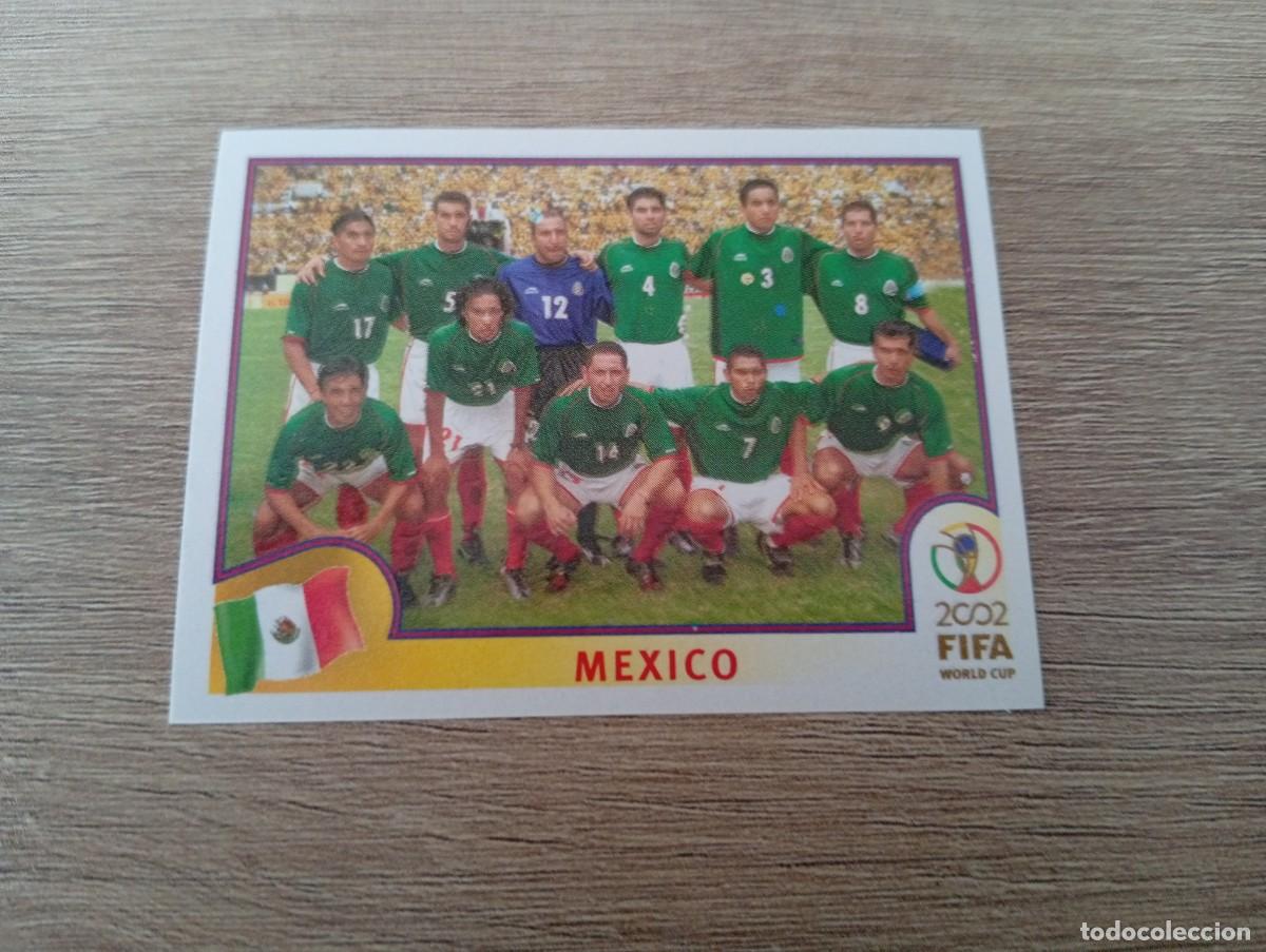 Cromos de f&uacute;tbol: ALINEACION MEXICO 493 MUNDIAL KOREA JAPON 2002 02 PANINI NUNCA PEGADO