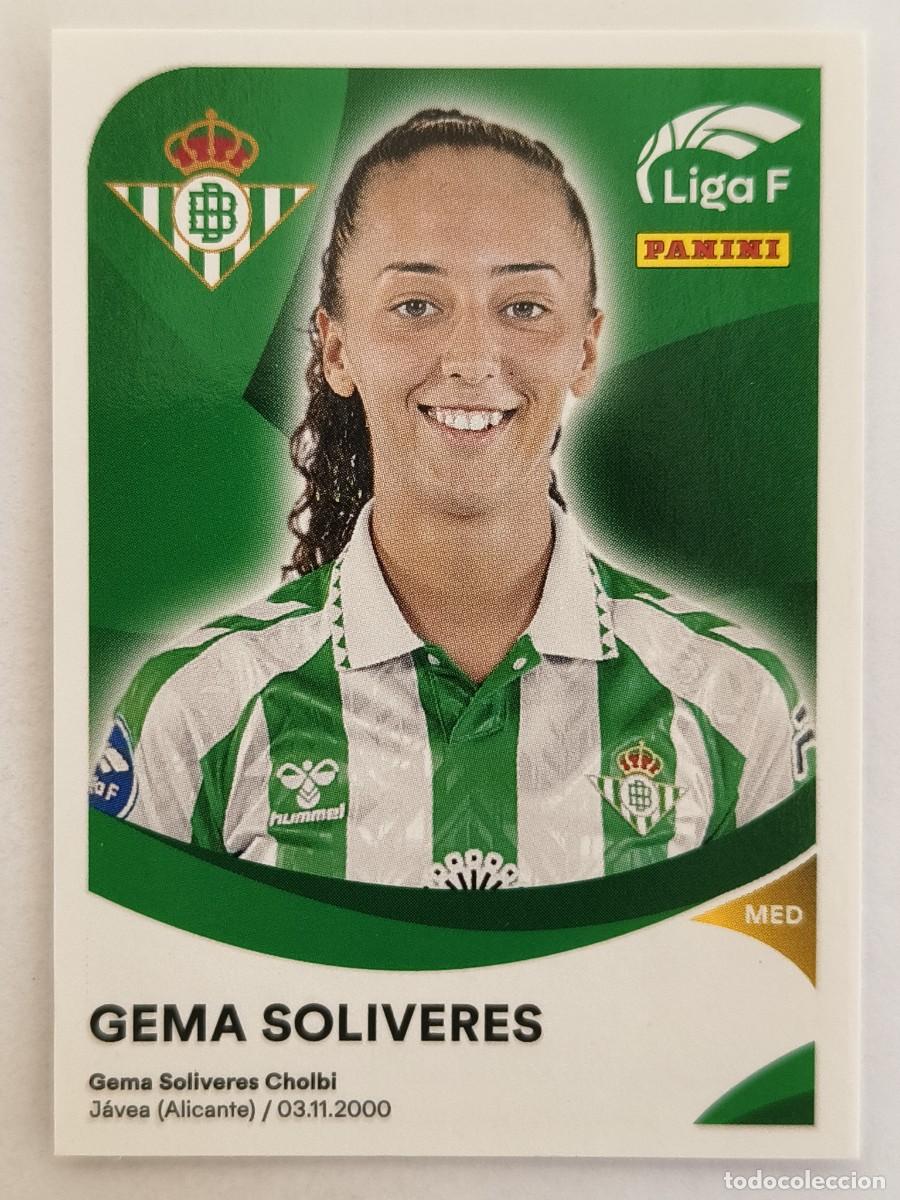 Cromos de f&uacute;tbol: #73 GEMA SOLIVERES (REAL BETIS FEMINAS) LIGA F 2024/2025 PANINI