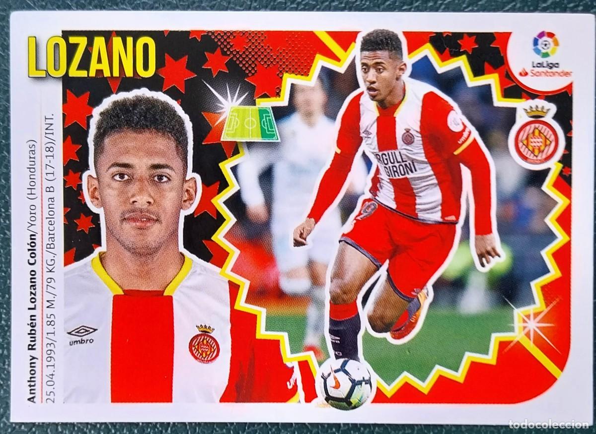 Fu&szlig;ball-Sticker: 15 LOZANO GIRONA FC CROMOS ALBUM EDICIONES ESTE 2018 2019 18 19