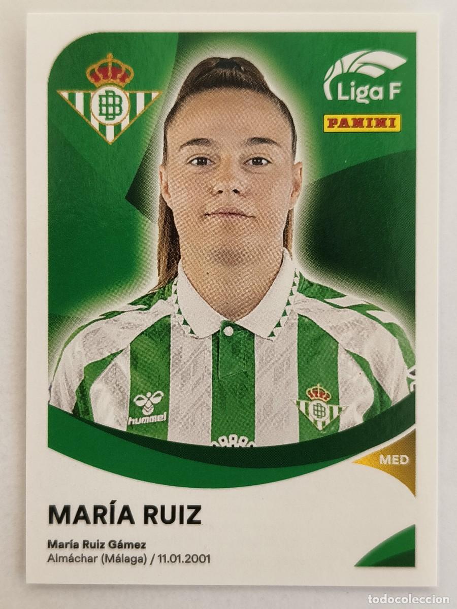 Cromos de f&uacute;tbol: #76 MARIA RUIZ (REAL BETIS FEMINAS) LIGA F 2024/2025 PANINI
