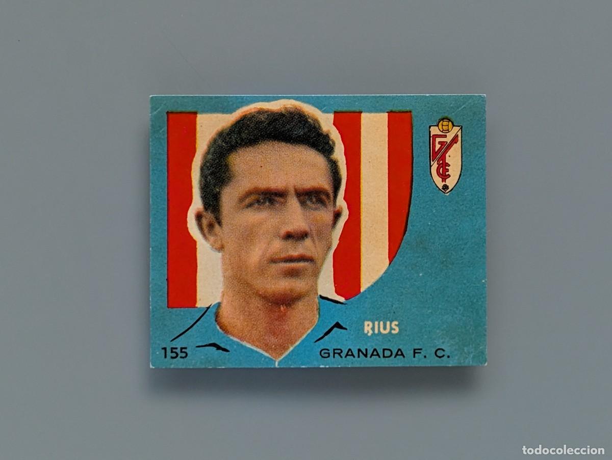 Cromos de f&uacute;tbol: RARO CROMO NUEVO FUTBOL RIUS N&ordm; 155 GRANADA C.F. BRUGUERA CAMPEONES LIGA 1958 58 1959 59 1958-59