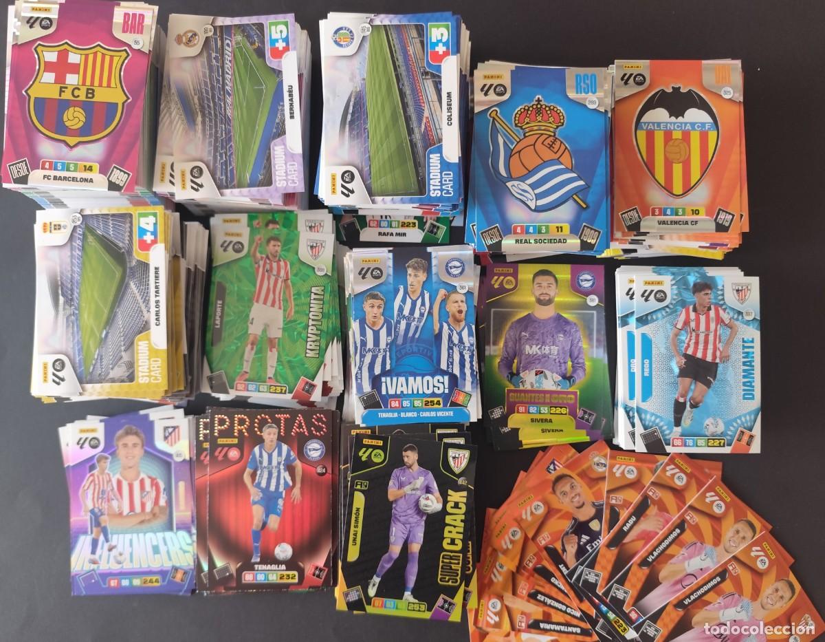 Football Stickers: COLECCI&Oacute;N LOTE DE +-2,3 KILOS CARDS DE F&Uacute;TBOL - ADRENALYN 2025/26