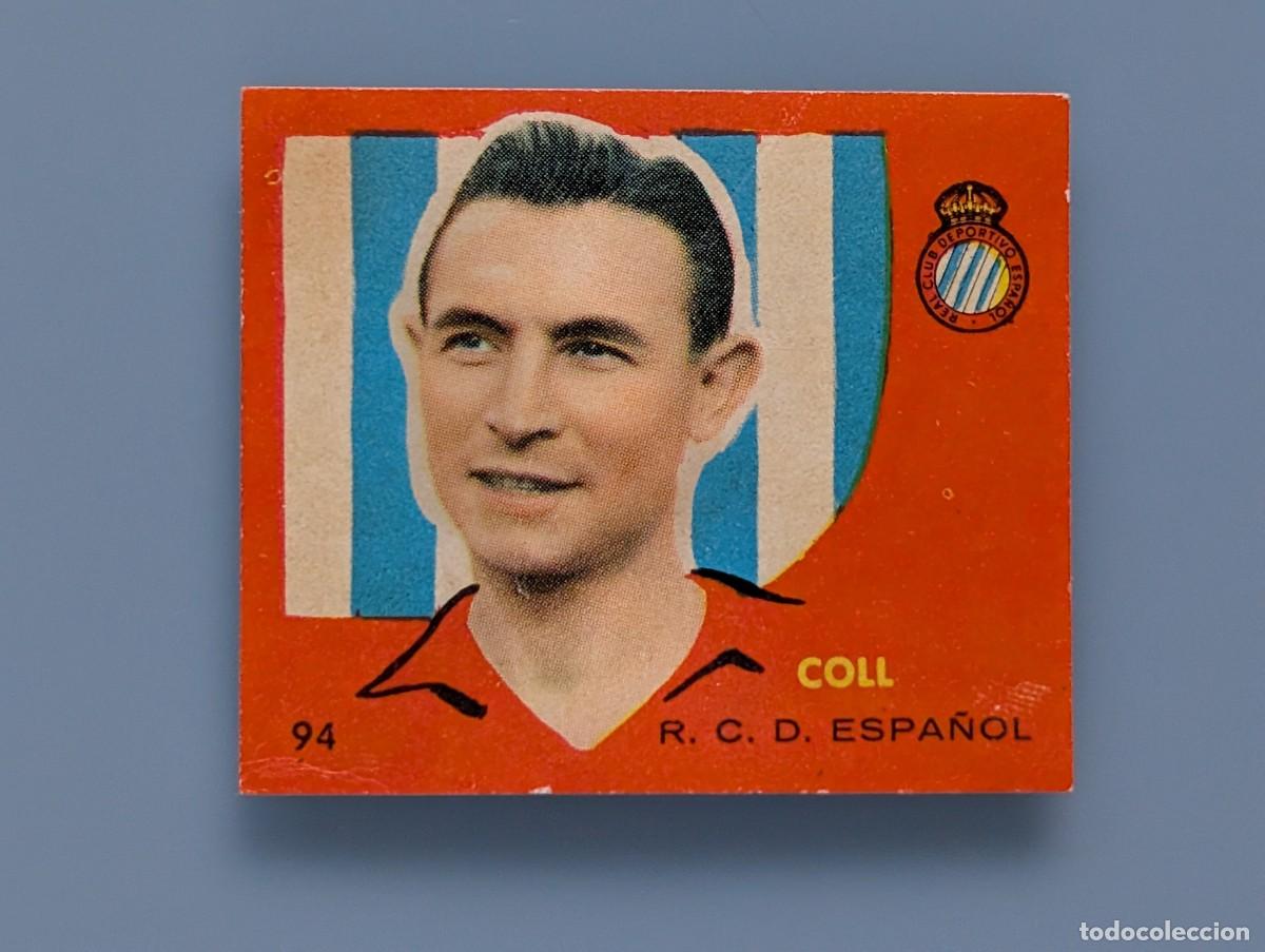 Cromos de f&uacute;tbol: RARO CROMO NUEVO FUTBOL COLL N&ordm; 94 RCD ESPA&Ntilde;OL BARCELONA BRUGUERA CAMPEONES LIGA 1958 1959 1958-59