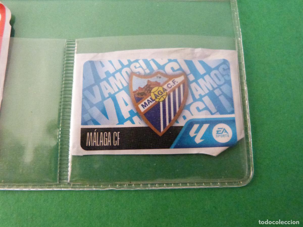 Cromos de f&uacute;tbol: CHICLE DE F&Uacute;TBOL ESCUDO MALAGA C.F. LIGA ESTE 2026-2027/26-27 DE PANINI