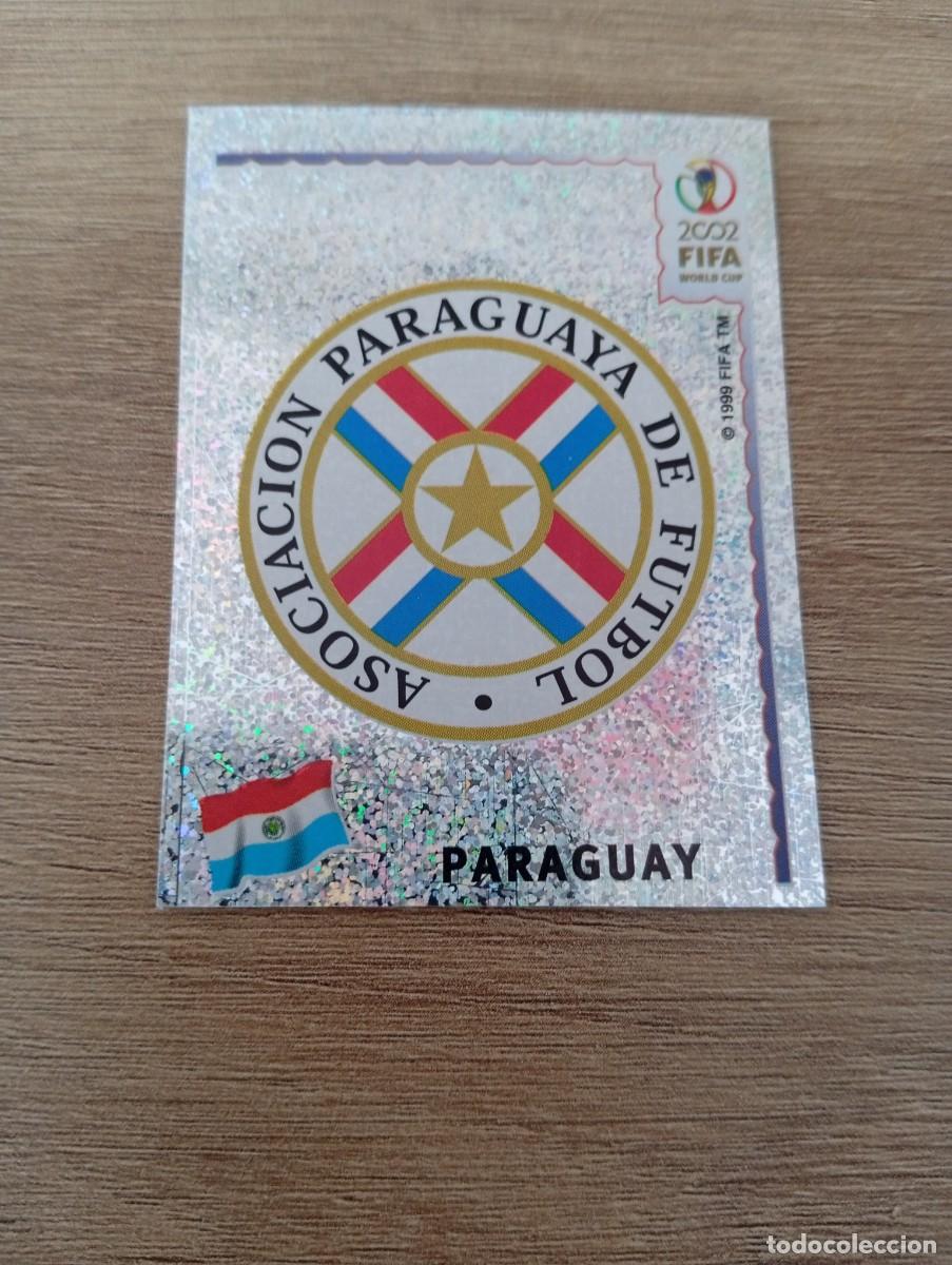 Cromos de f&uacute;tbol: ESCUDO PARAGUAY 134 MUNDIAL KOREA JAPON 2002 02 PANINI NUNCA PEGADO