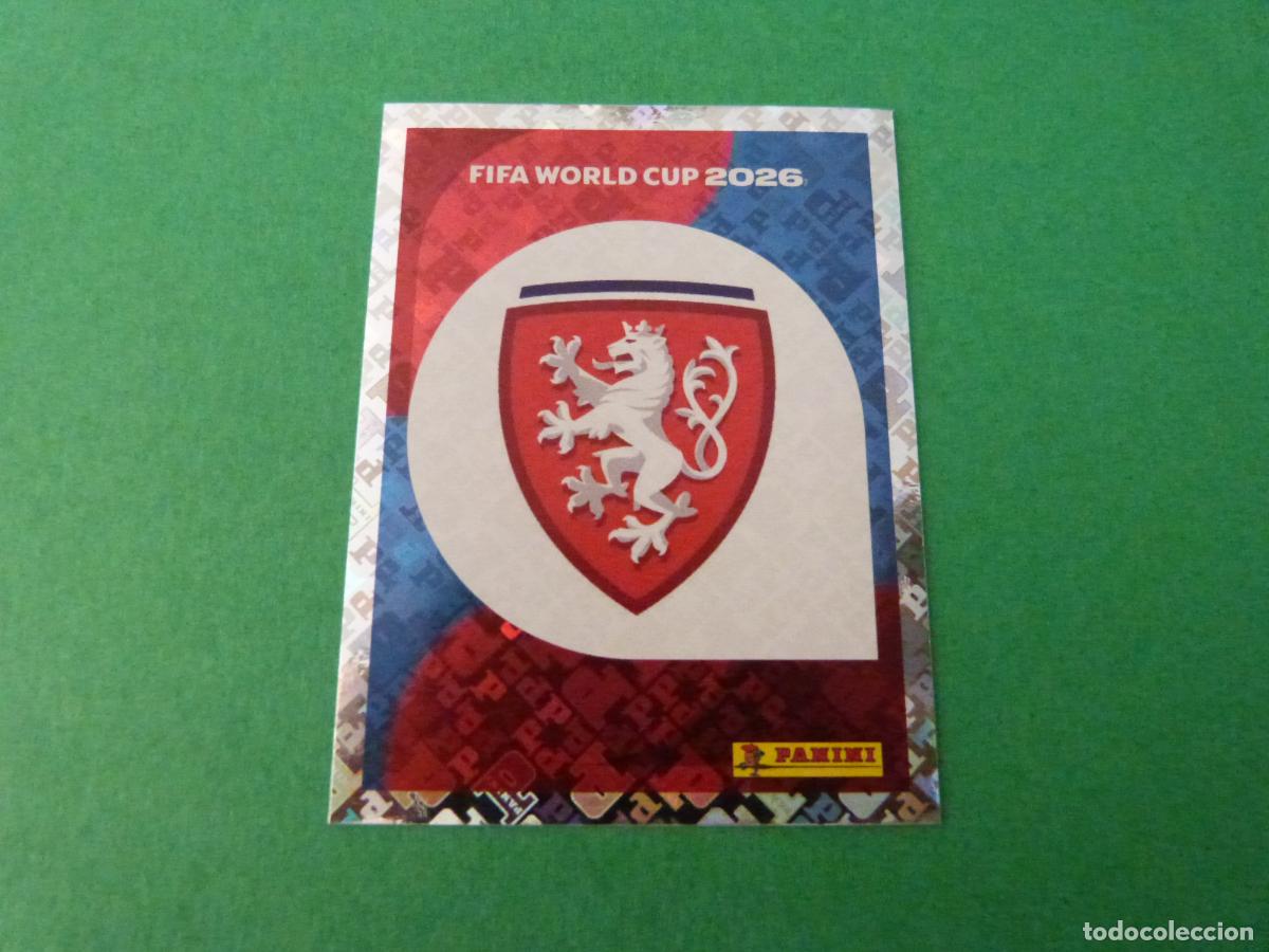 Cromos de f&uacute;tbol: CROMO FUTBOL ESCUDO REP. CHECA SIN PEGAR N&ordm; 1 CZE 1 MUNDIAL 2026 PANINI